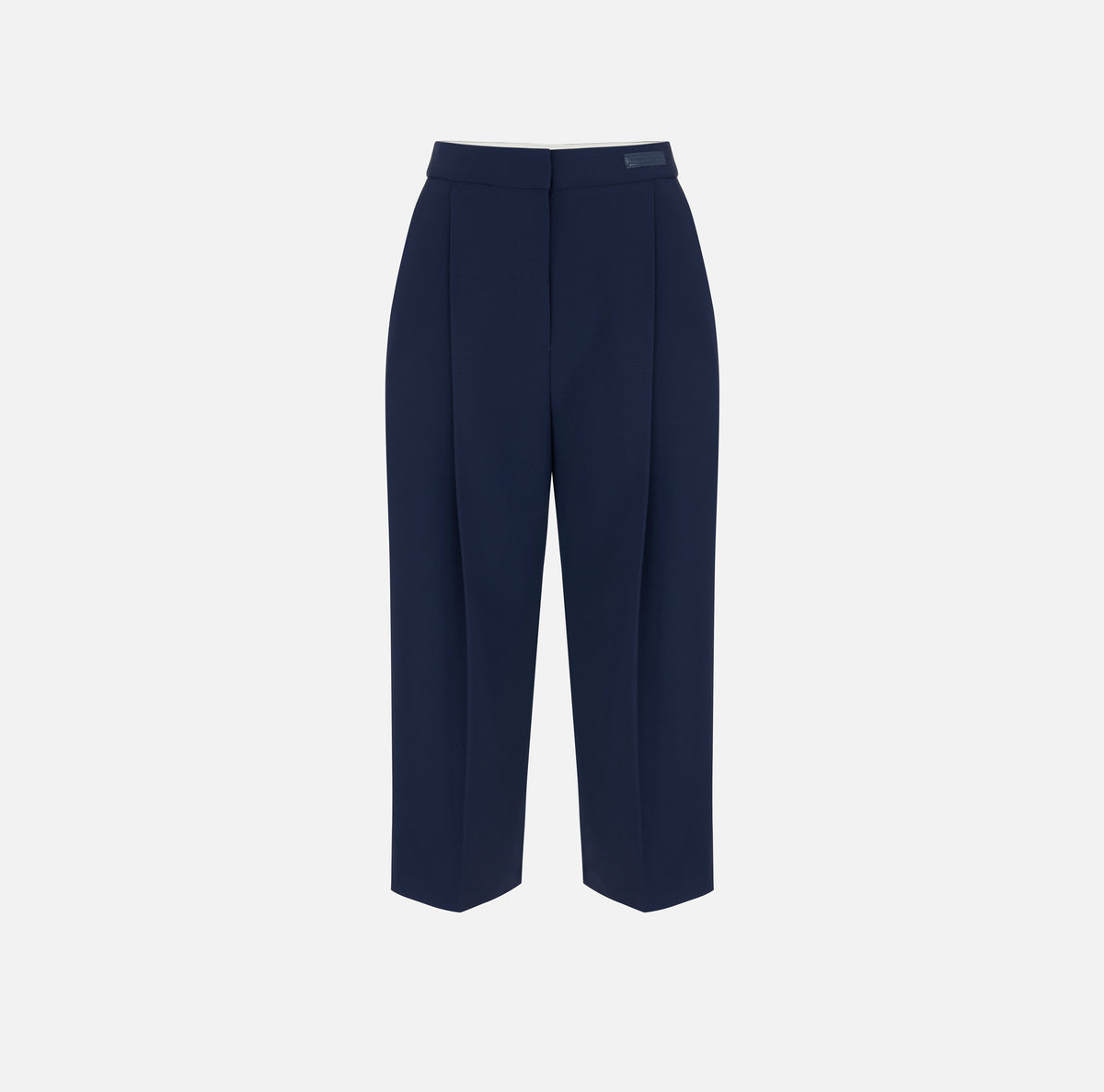 ELISABETTA FRANCHI PANTALONE crêpe-Blu Notte