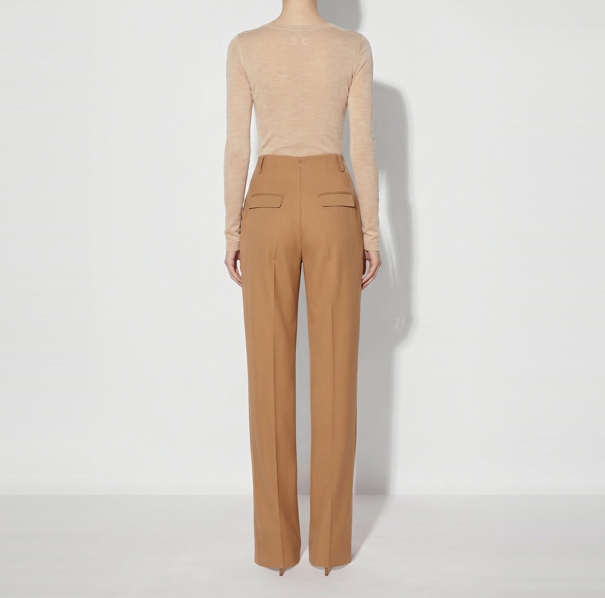 ELISABETTA FRANCHI Pantalone Gabardina-Daino