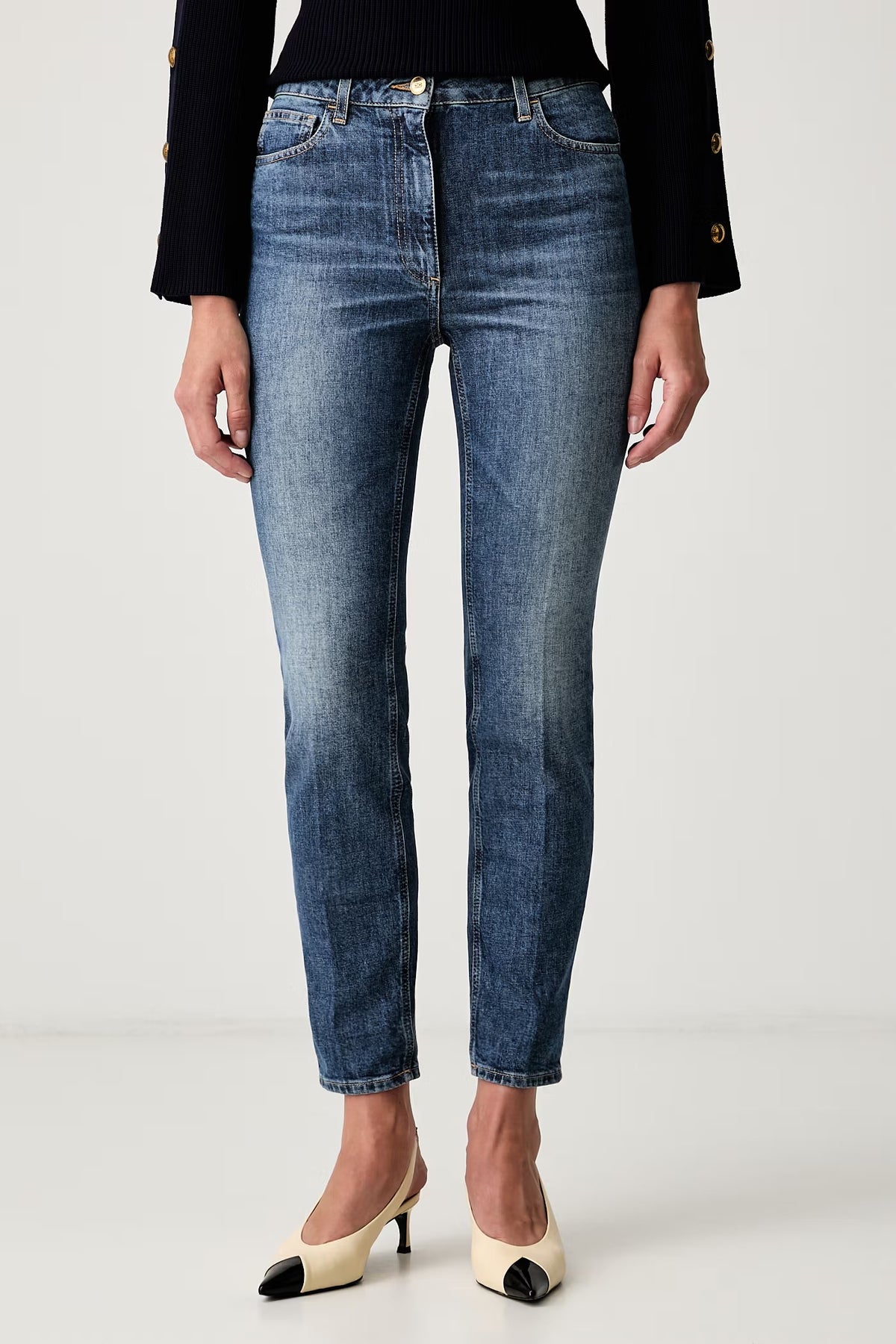ELISABETTA FRANCHI Jeans Skinny-Blue Vintage