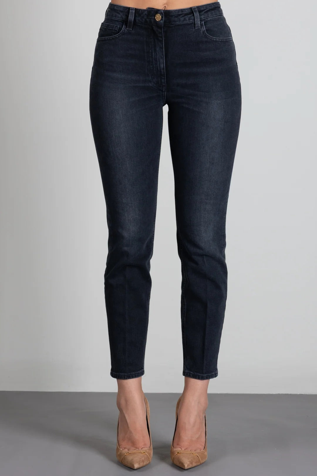 ELISABETTA FRANCHI Jeans Skinny-Black Vintage