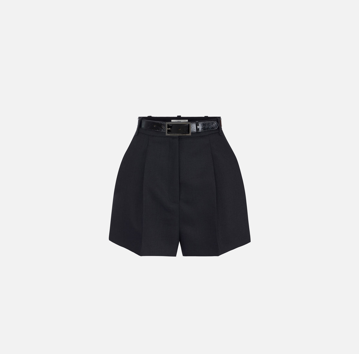 ELISABETTA FRANCHI Shorts Lana Cintura-Nero