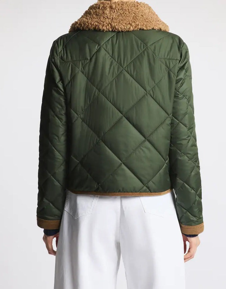 FAY Giacca Donna 3 GANCI Tessuto Tecnico ORSETTO-Verde