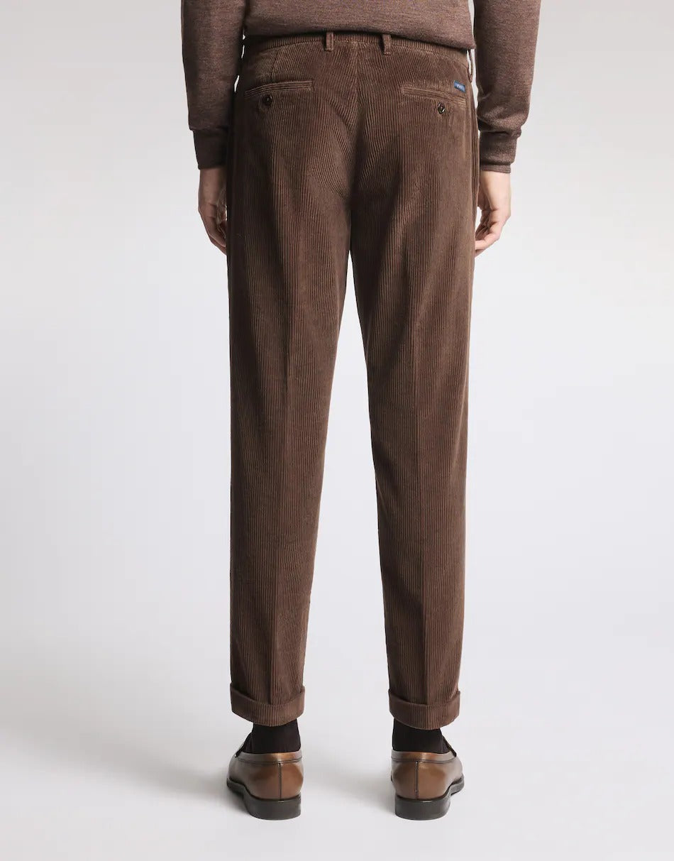 FAY Pantalone Uomo CAPRI CLASS Velluto Coste-Sigaro