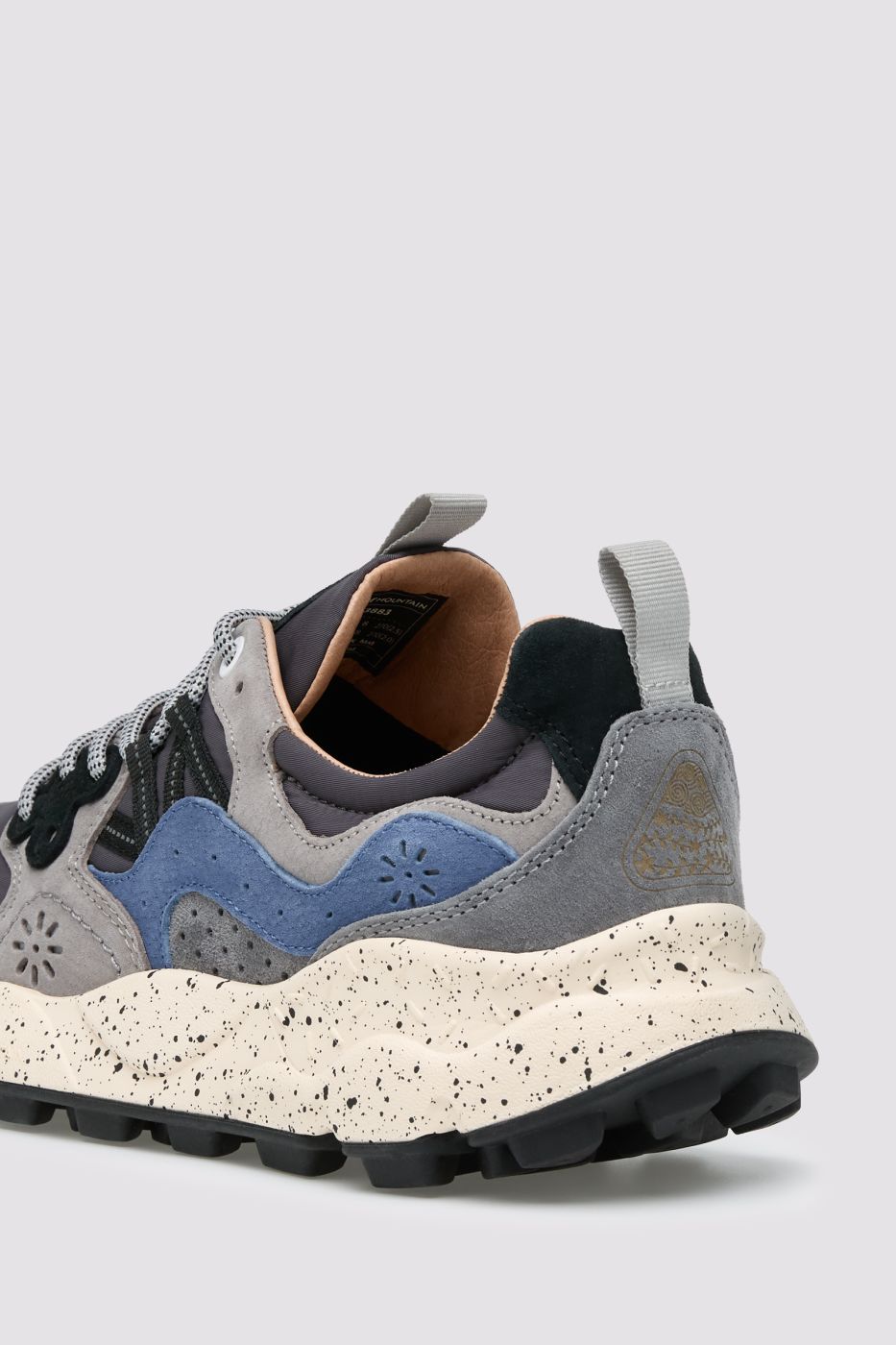 FLOWER MOUNTAIN Sneaker Uomo YAMANO 3-Grigio Scuro/Blu/Azzurro