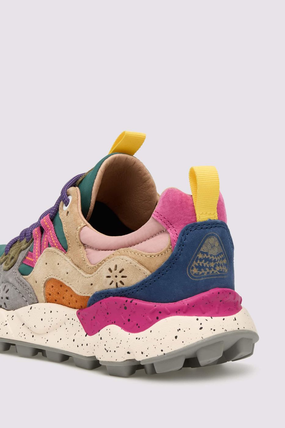FLOWER MOUNTAIN Sneaker Donna YAMANO 3-Petrolio/Fucsia/Grigio