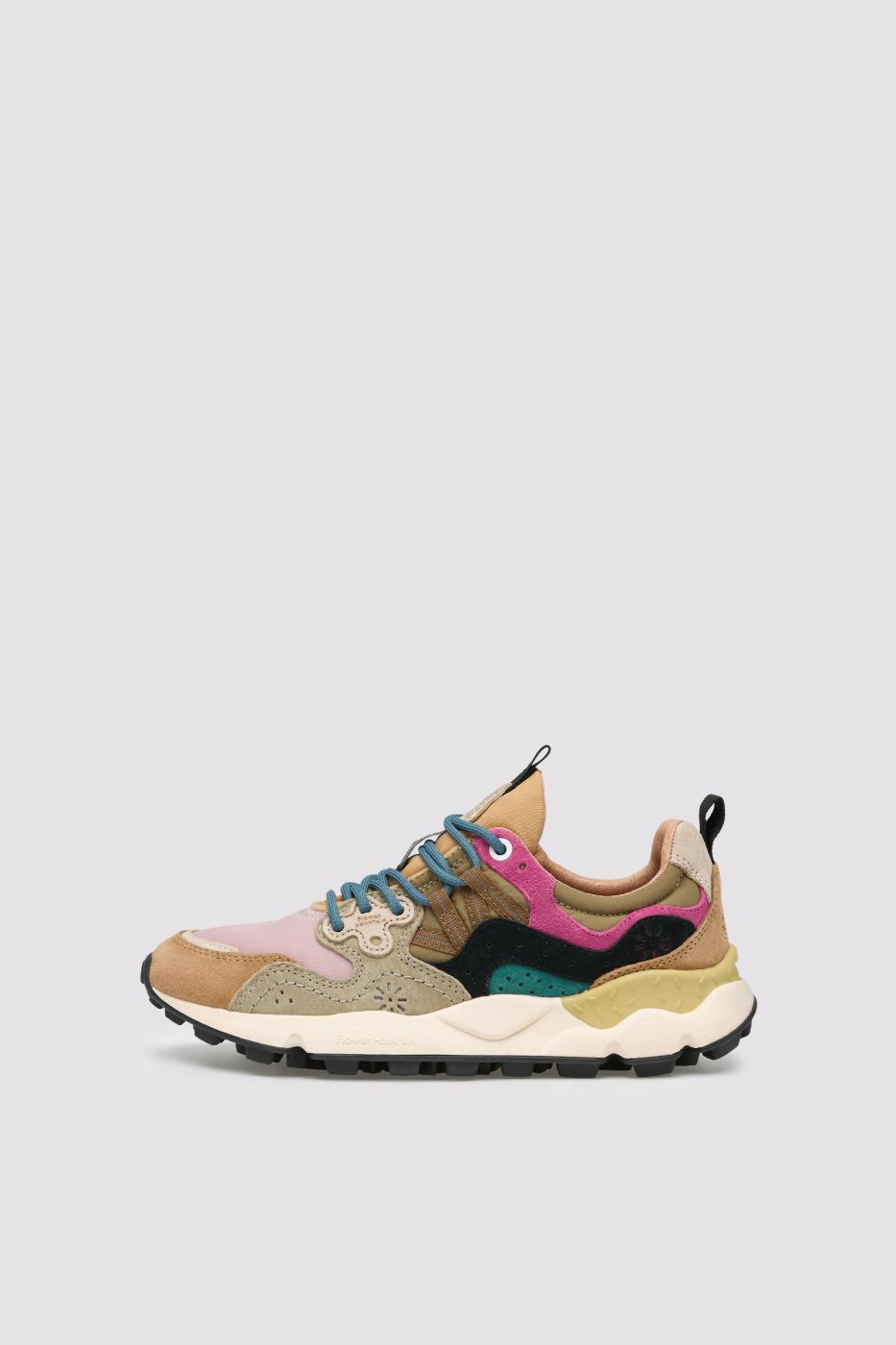 FLOWER MOUNTAIN Sneaker Donna YAMANO 3-Tortora/Marrone/Rosa