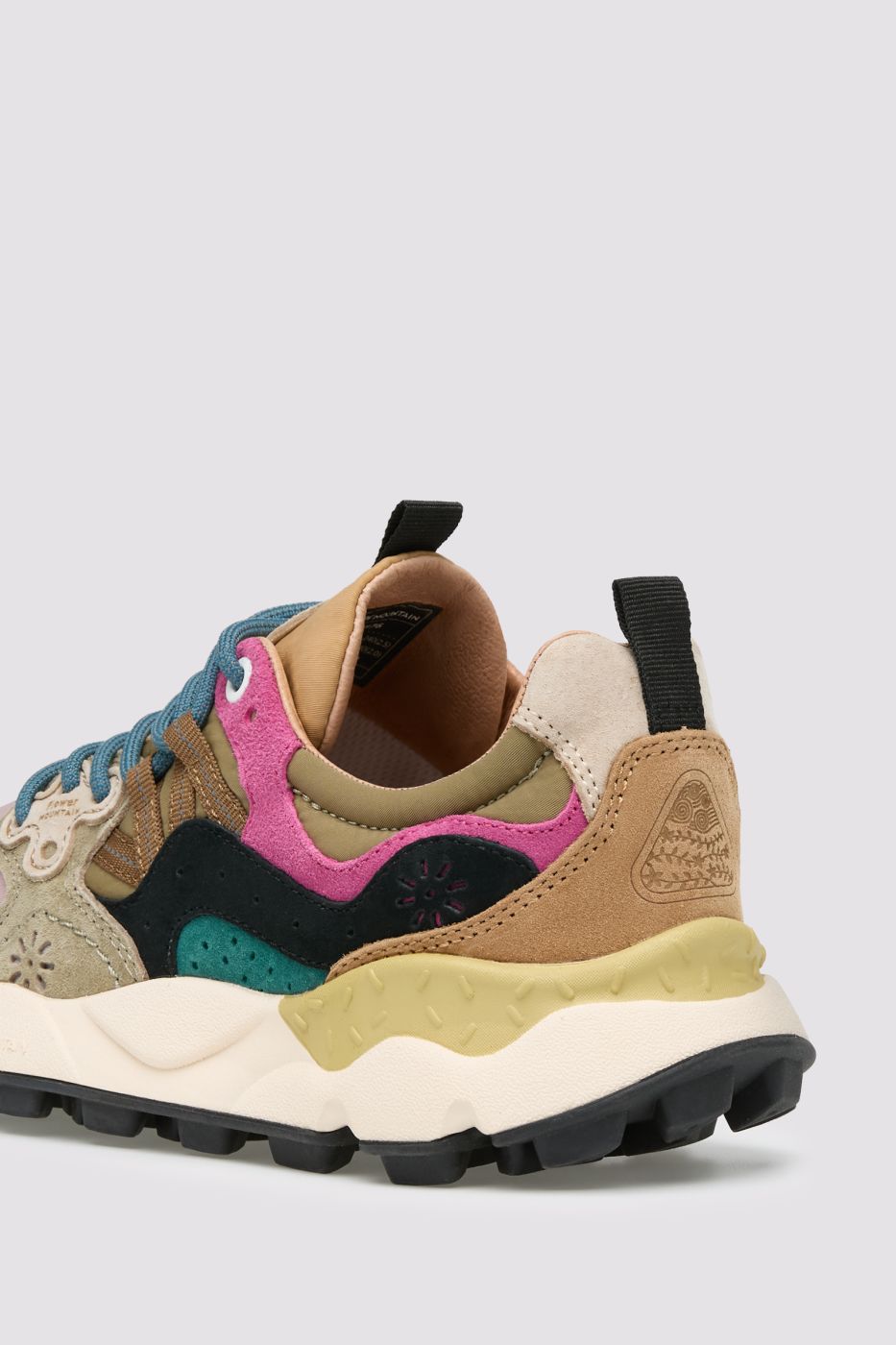 FLOWER MOUNTAIN Sneaker Donna YAMANO 3-Tortora/Marrone/Rosa