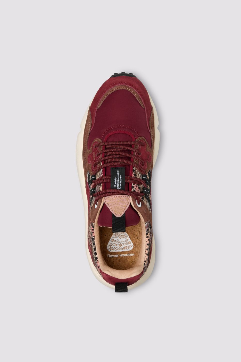 FLOWER MOUNTAIN Sneaker UnisexYAMANO 3-Bordeaux/Marrone