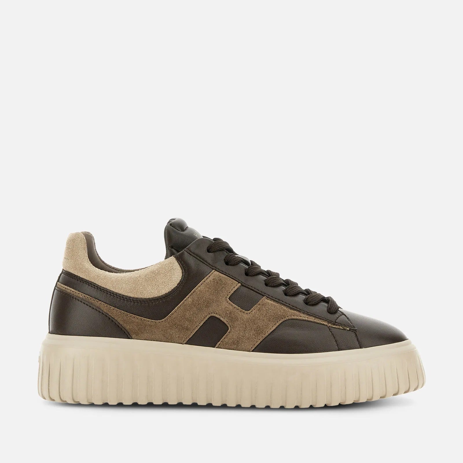 HOGAN Sneaker Uomo H-Stripes-Marrone