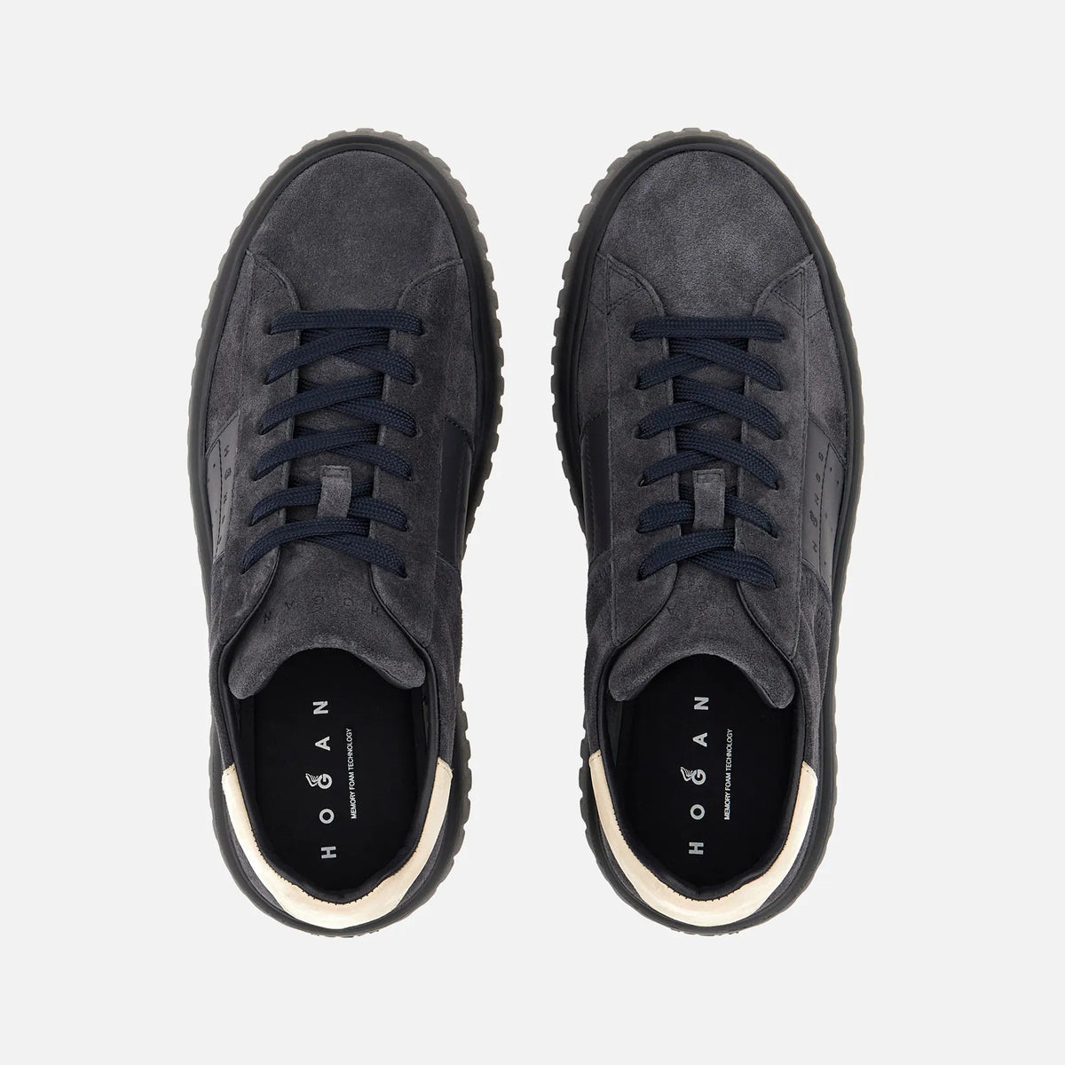 HOGAN Sneaker Uomo H-Stripes Banda-Blu