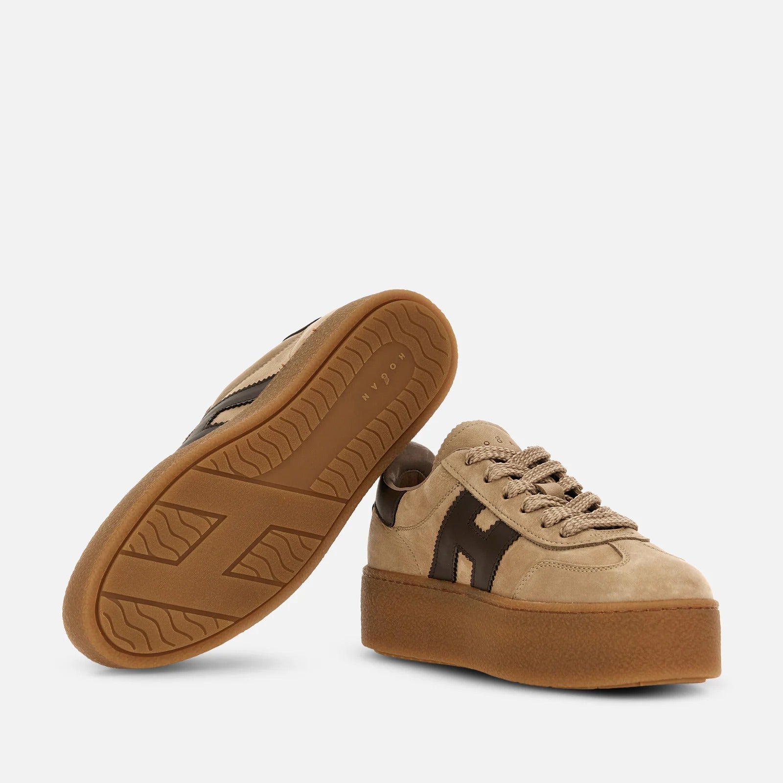 HOGAN Sneaker Donna Cool H698-Marrone Beige
