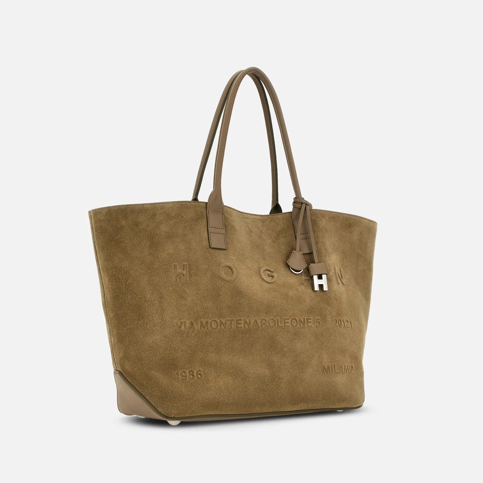 HOGAN Borsa Shopping Address Media-Beige