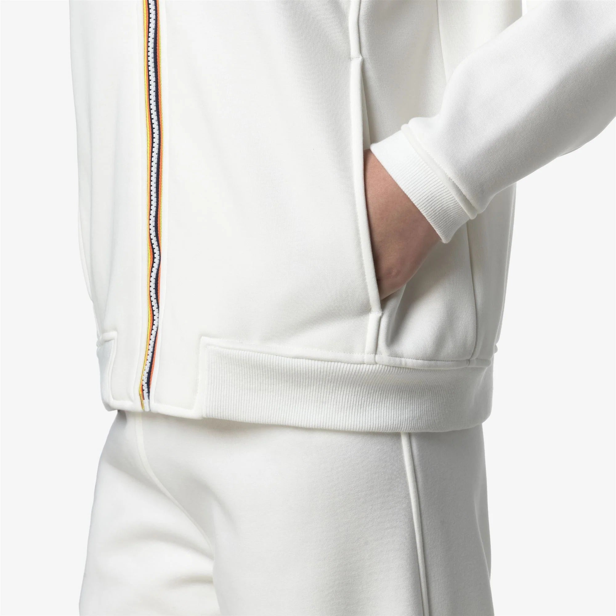K-WAY Felpa Unisex PROSPER BRUSHED PC-White