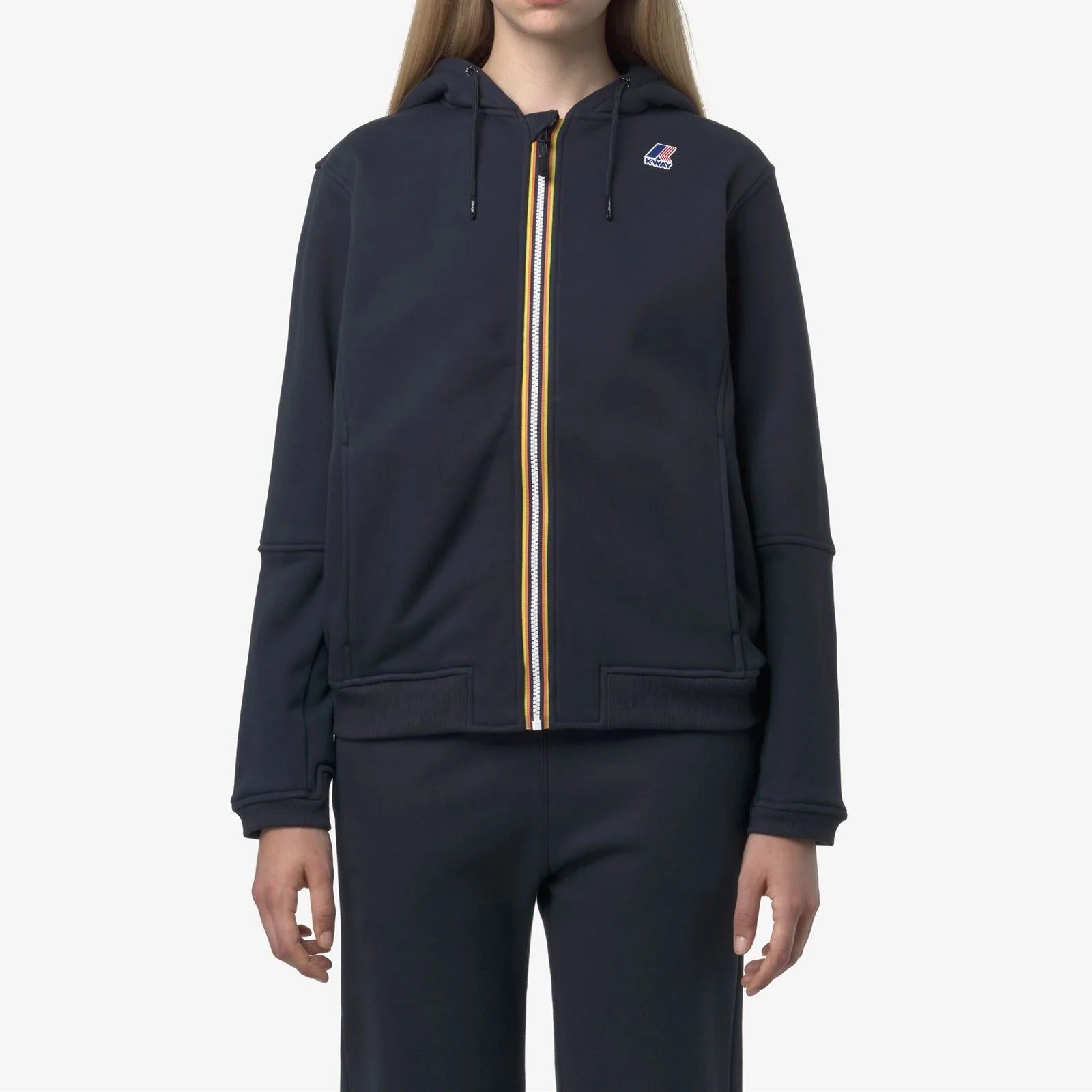 K-WAY Felpa Unisex PROSPER BRUSHED PC-Blue Depth