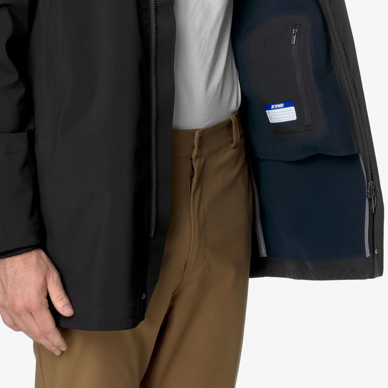 K-WAY Giacca Uomo Duke Bonded-Black Pure