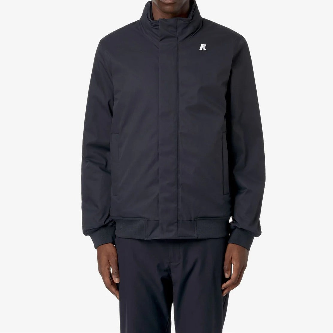 K-WAY Giacca Uomo AMAURY TWILL MARMOTTA-Blue Depth