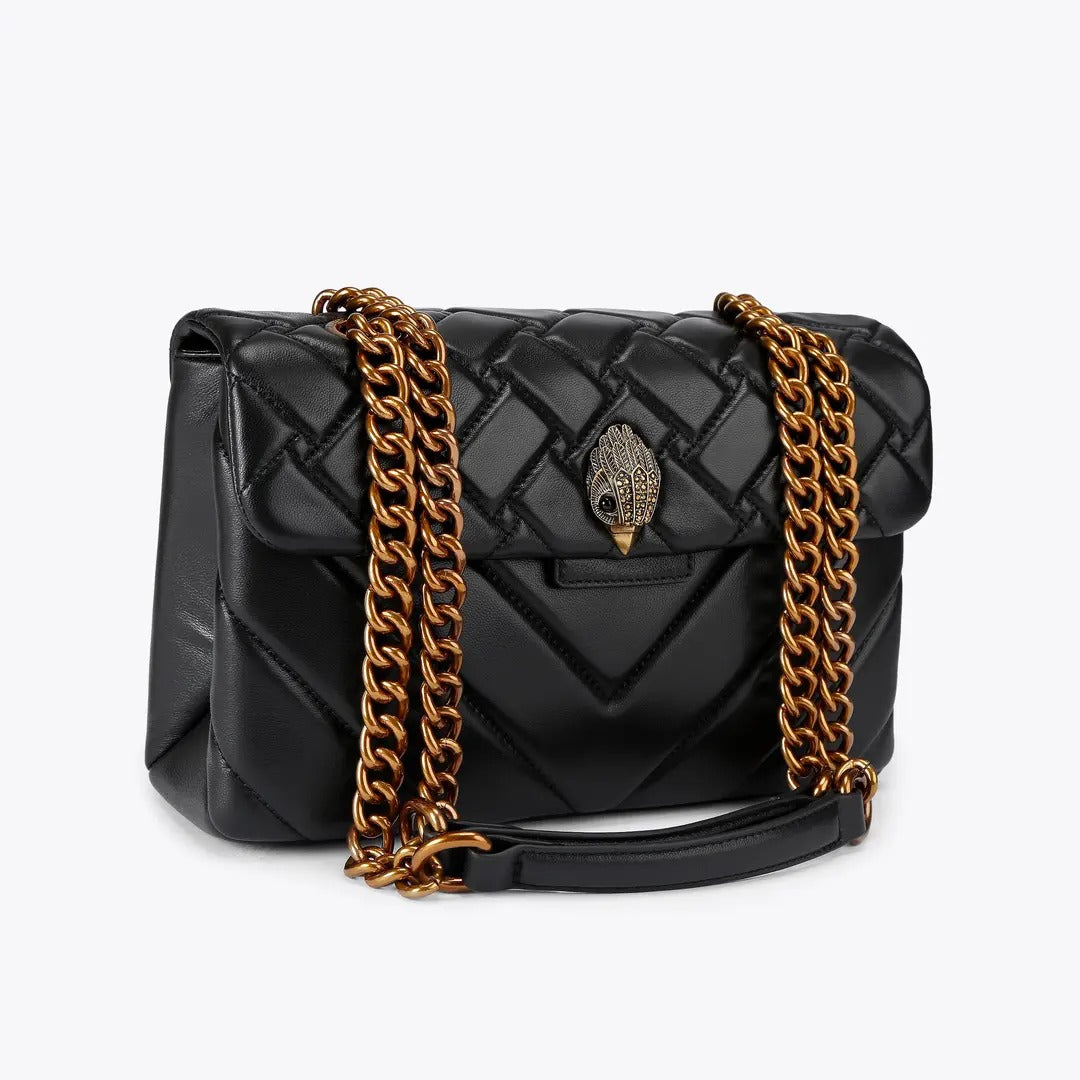 KURT GEIGER Borsa KENSINGTON LEATHER-Black