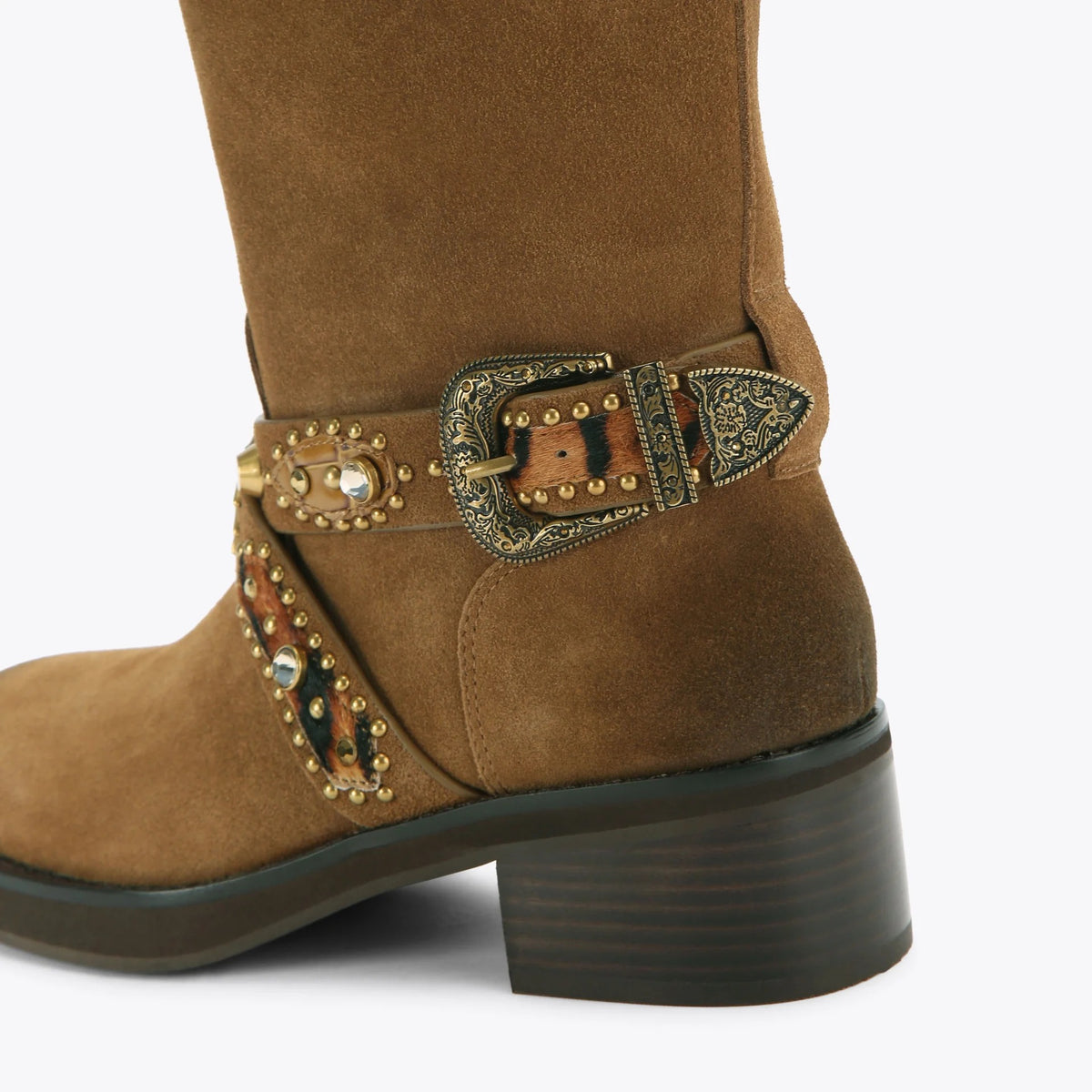 KURT GEIGER Stivale Biker Donna WESTERN MID-Brown