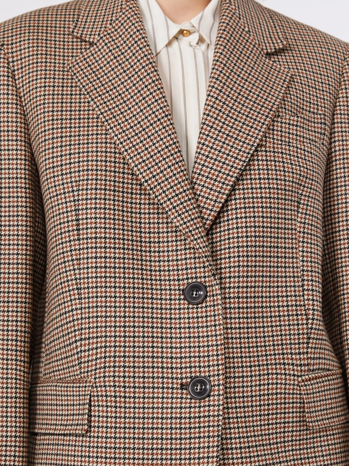 MAX MARA STUDIO Blazer Donna Salice-Nero/Cuoio