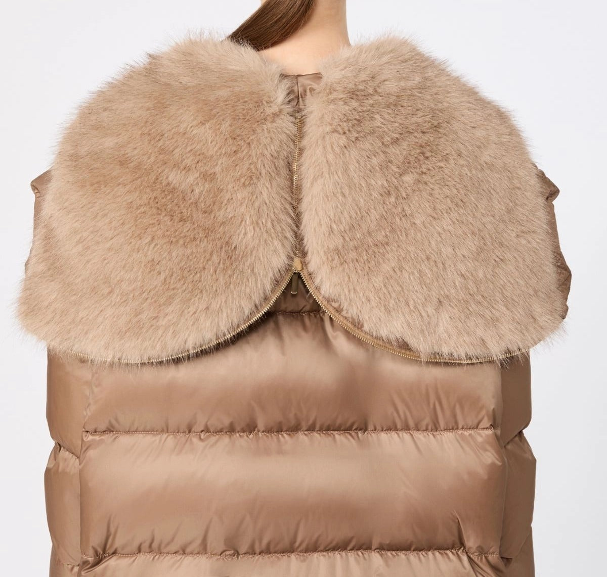 MAX MARA THE CUBE Piumino Donna Vento-Miele Scuro