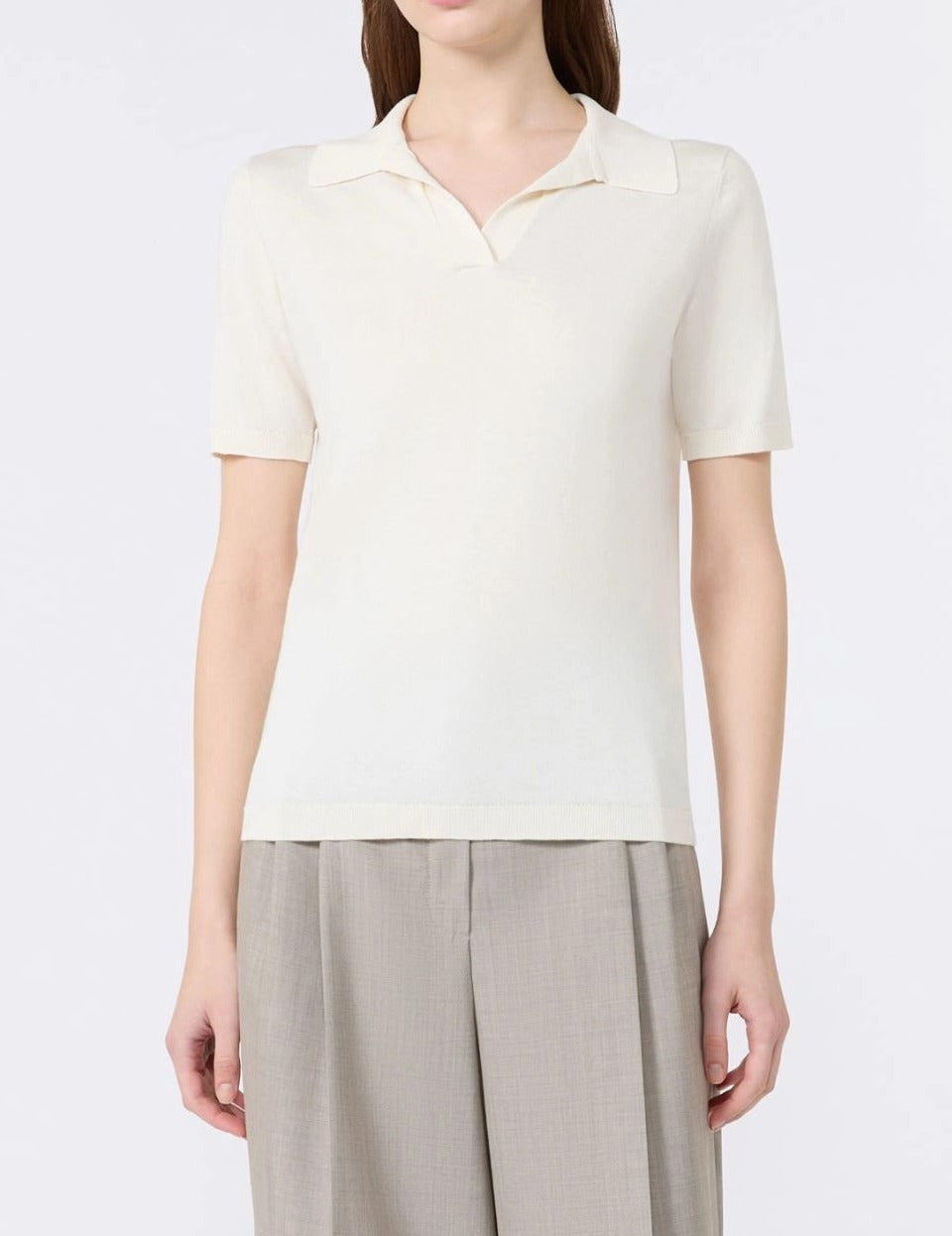 WEEKEND MAX MARA Polo Donna Roncolo-Ecru