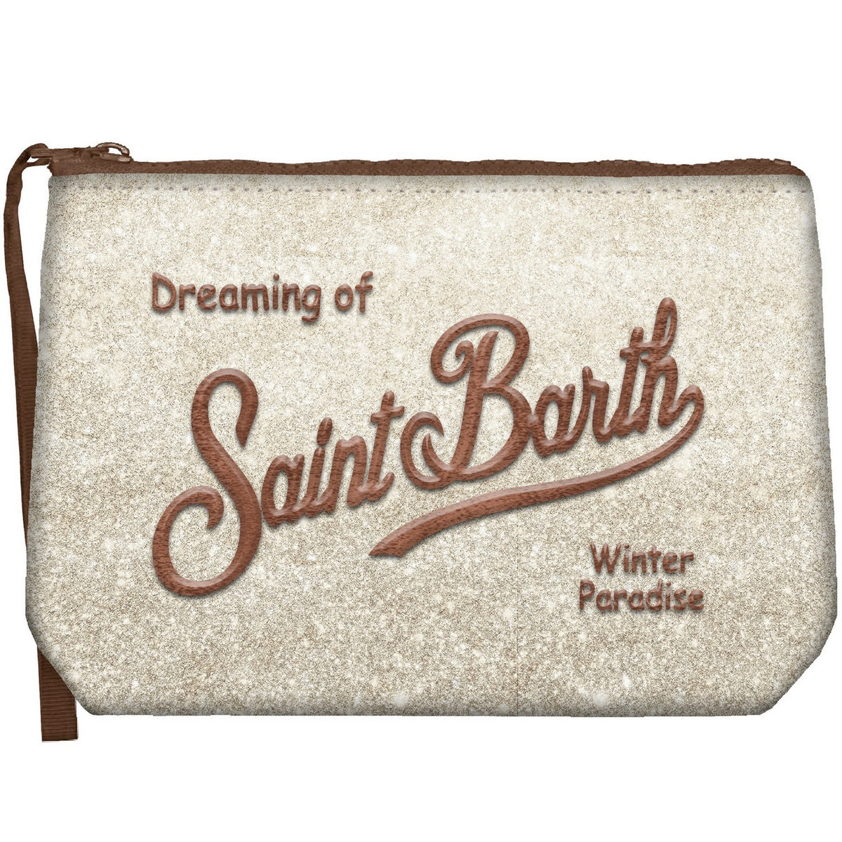 MC2 SAINT BARTH Pochette ALINE LUREX W-Beige/Marrone