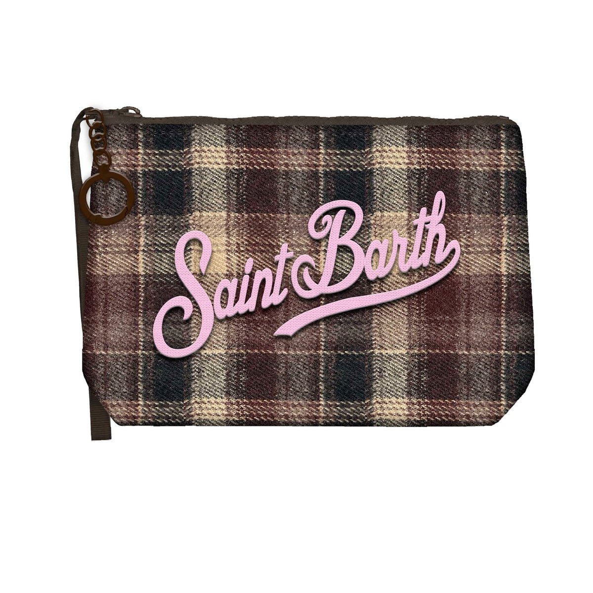 MC2 SAINT BARTH Pochette ALINE MINI WOOL-Bordeaux/Beige