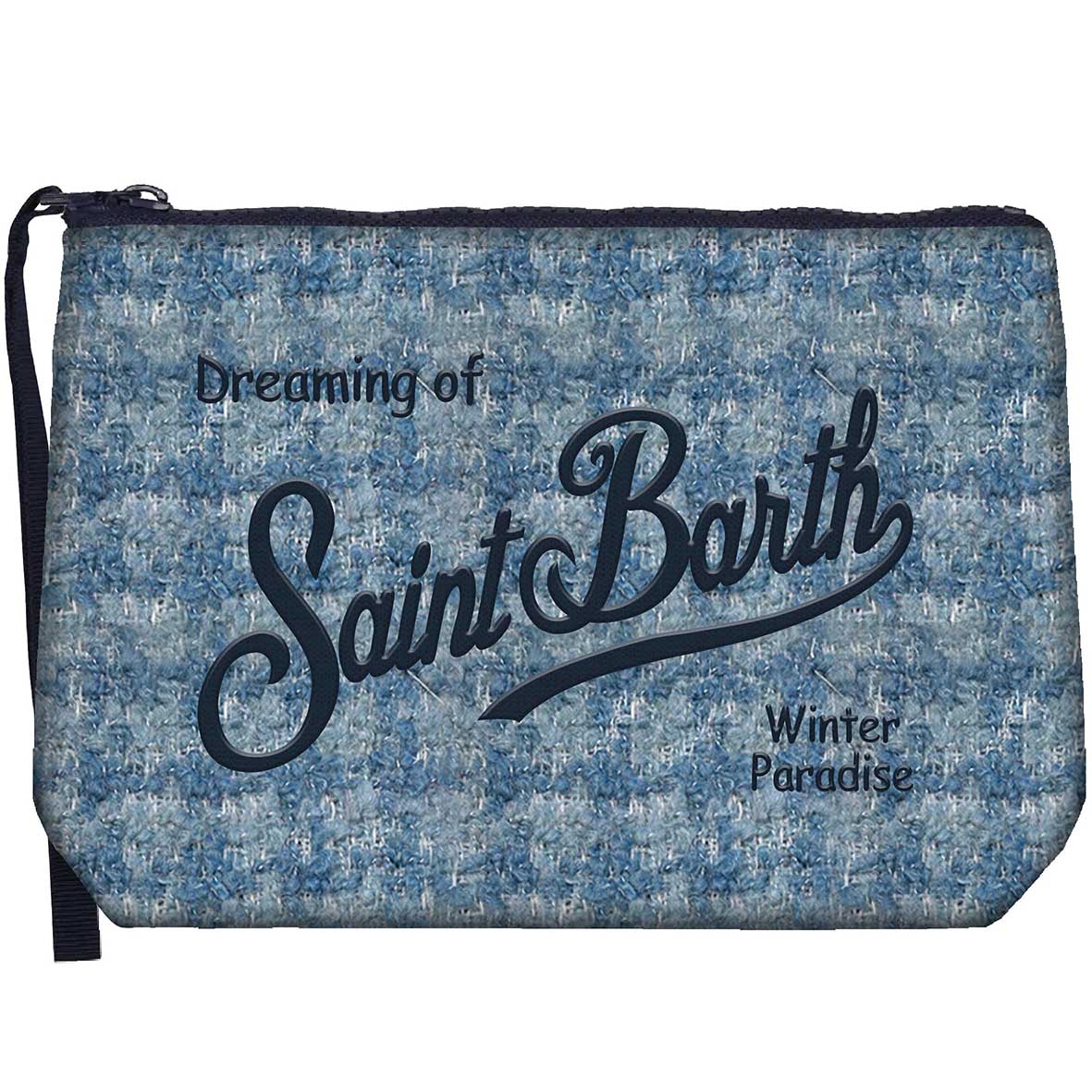 MC2 SAINT BARTH Pochette ALINE TWEED-Azzurro
