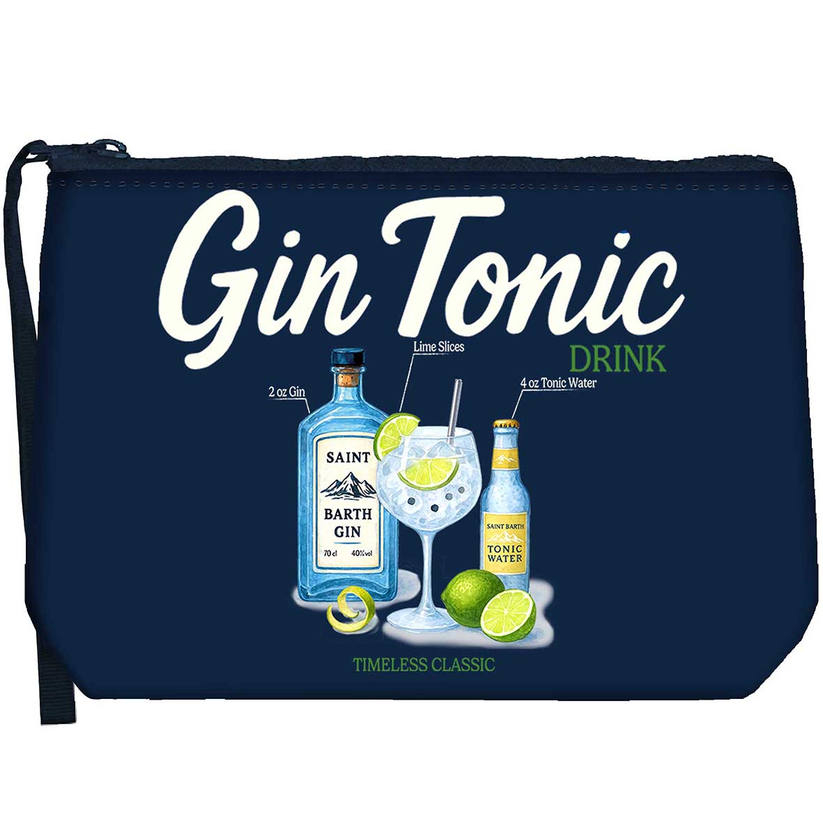 MC2 SAINT BARTH Pochette ALINE W-Gin Tonic Navy