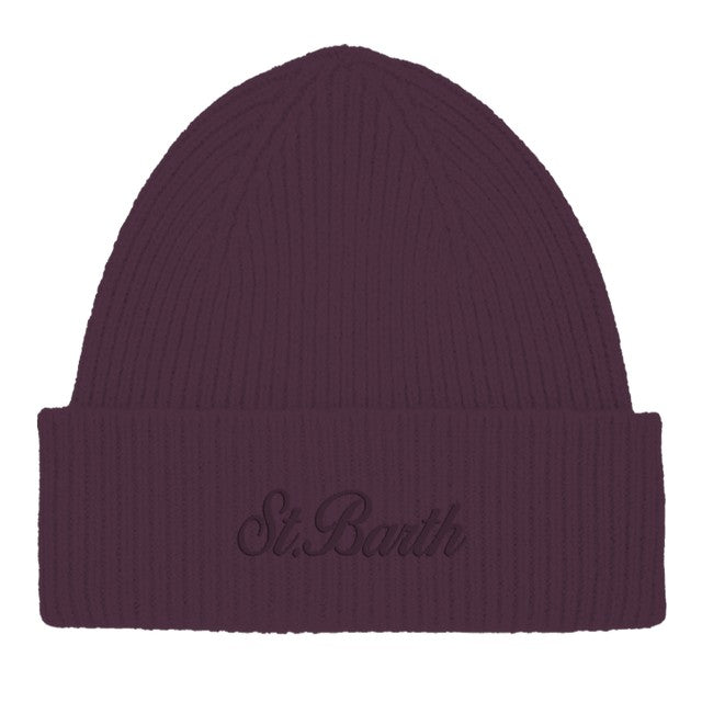MC2 SAINT BARTH Berretto Donna MOSS WOOL-Melanzana