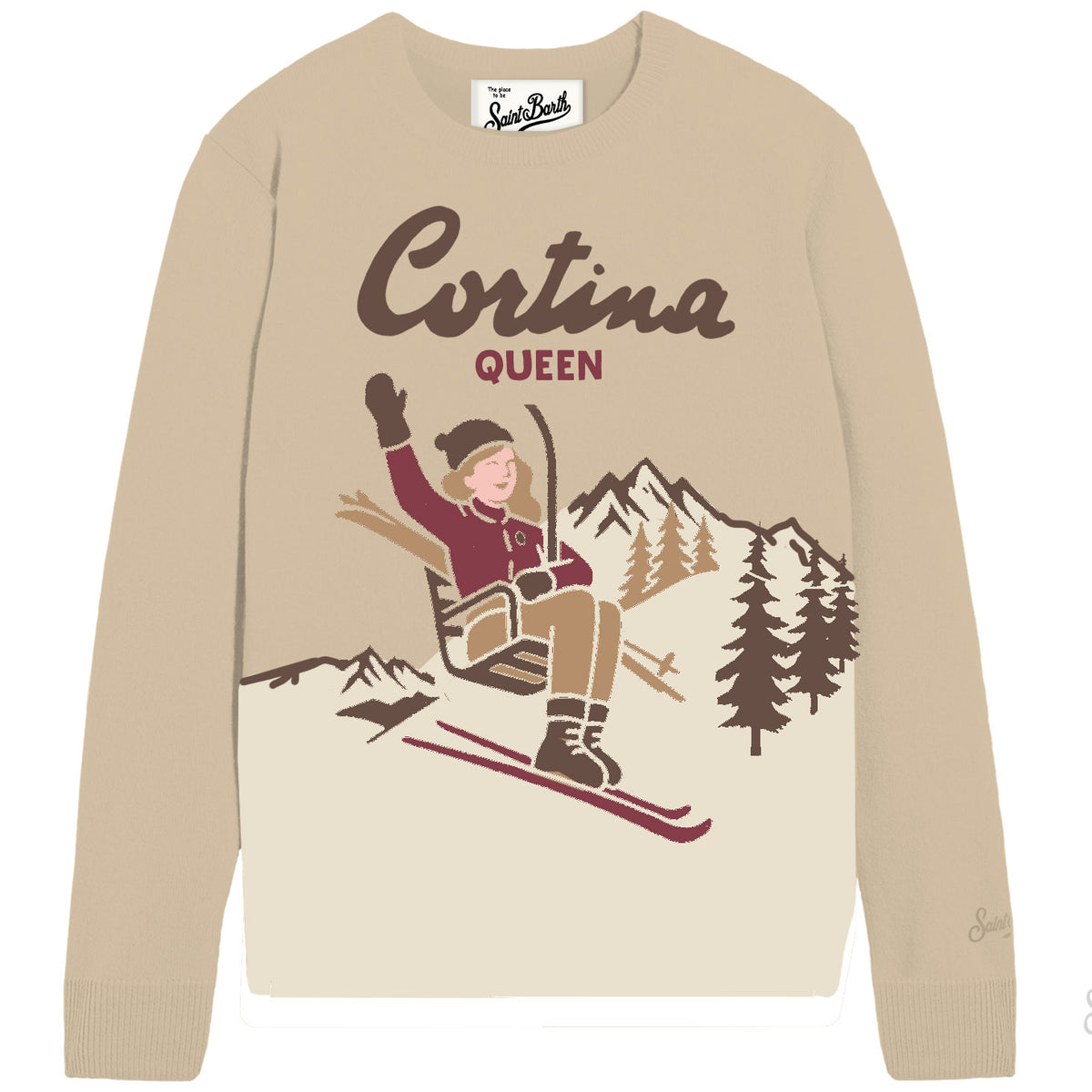 MC2 SAINT BARTH Maglione Donna NEW QUEEN C-Cortina Beige