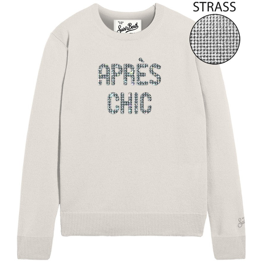 MC2 SAINT BARTH Maglione Donna NEW QUEEN-Chic Panna