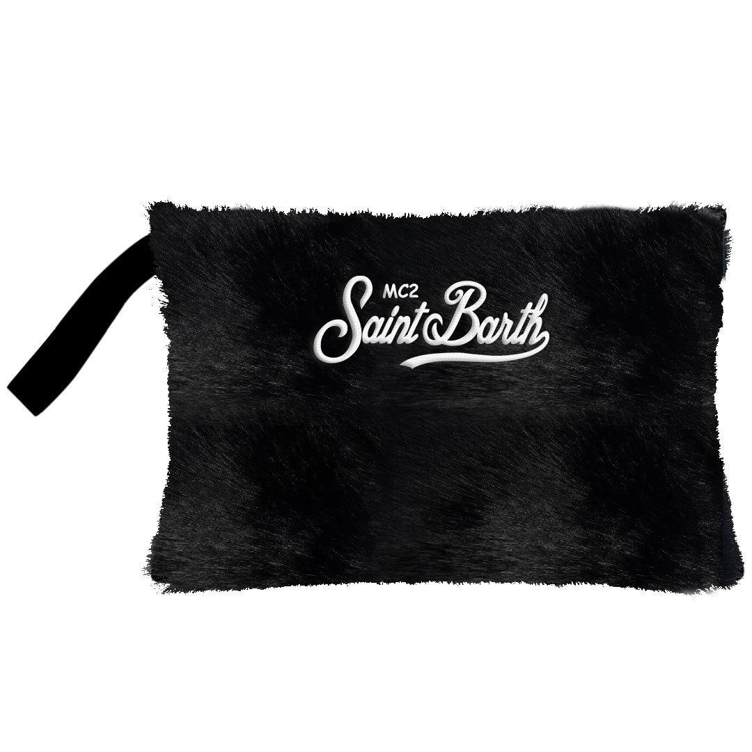 MC2 SAINT BARTH Pochette PAREASY FUR-Nero