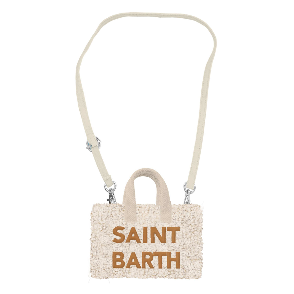 MC2 SAINT BARTH Borsa PHONE BAG TEDDY-Panna