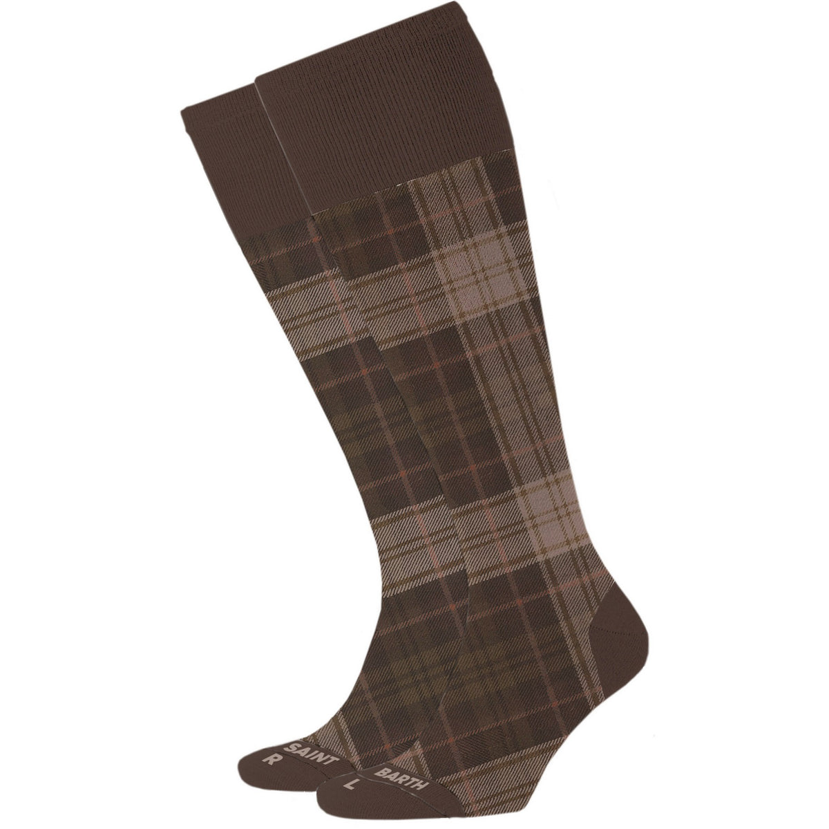 MC2 SAINT BARTH Calzini Uomo SOX N-Tartan Marrone