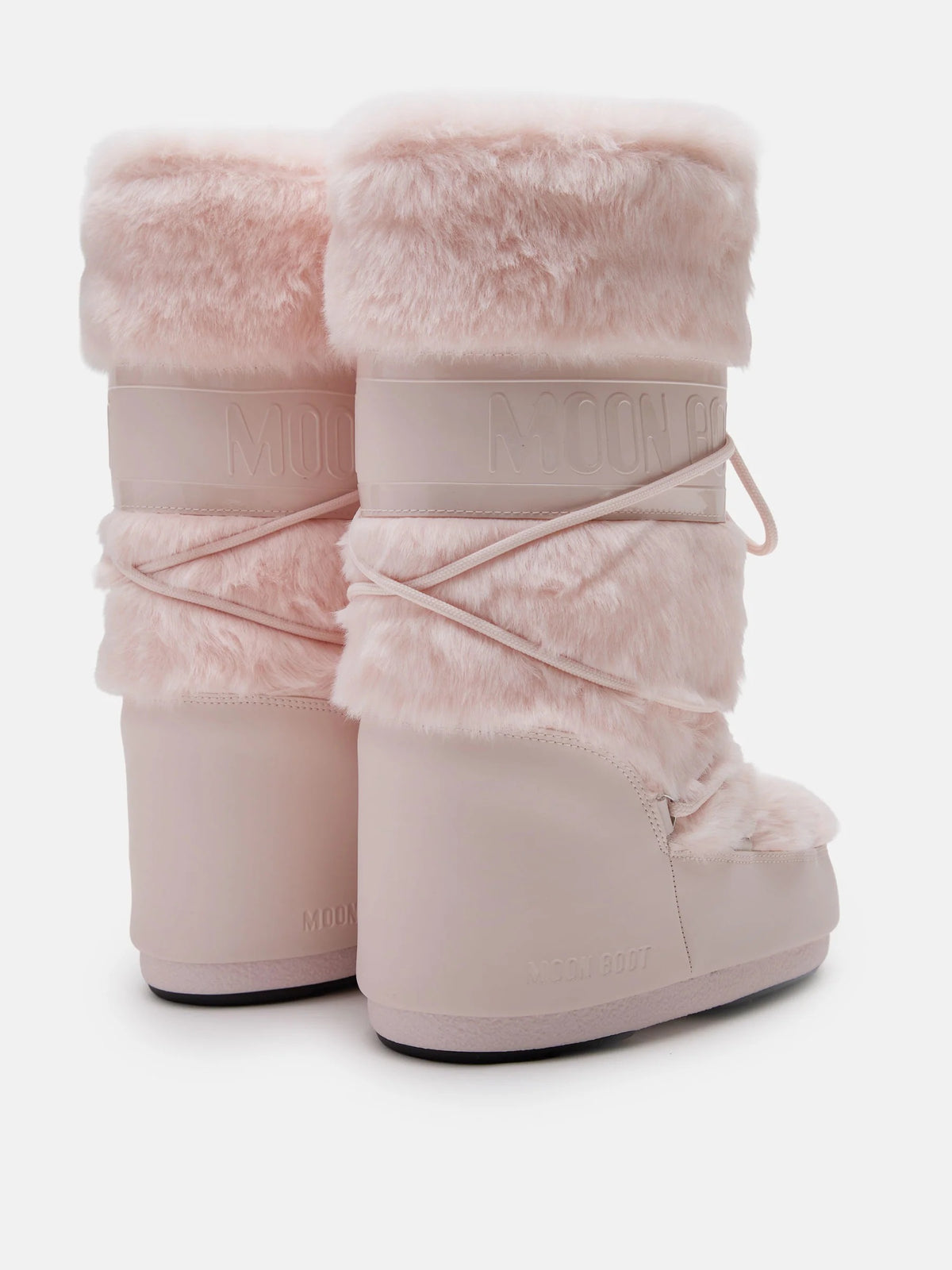 MOON BOOT Stivale Donna ICON FAUX FUR-Dusty Pink