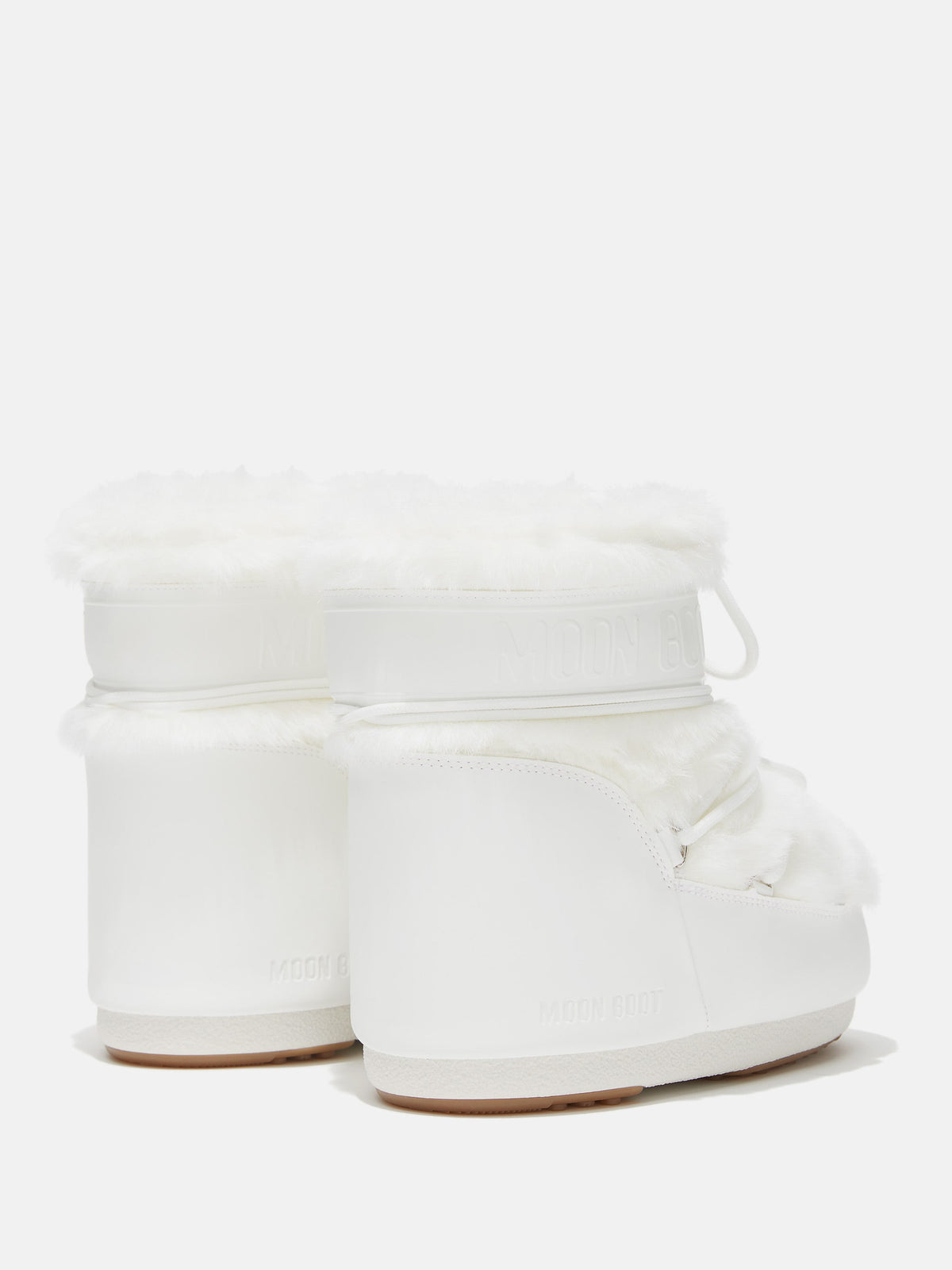 MOON BOOT Stivale Donna ICON LOW FAUX FUR-Optical White