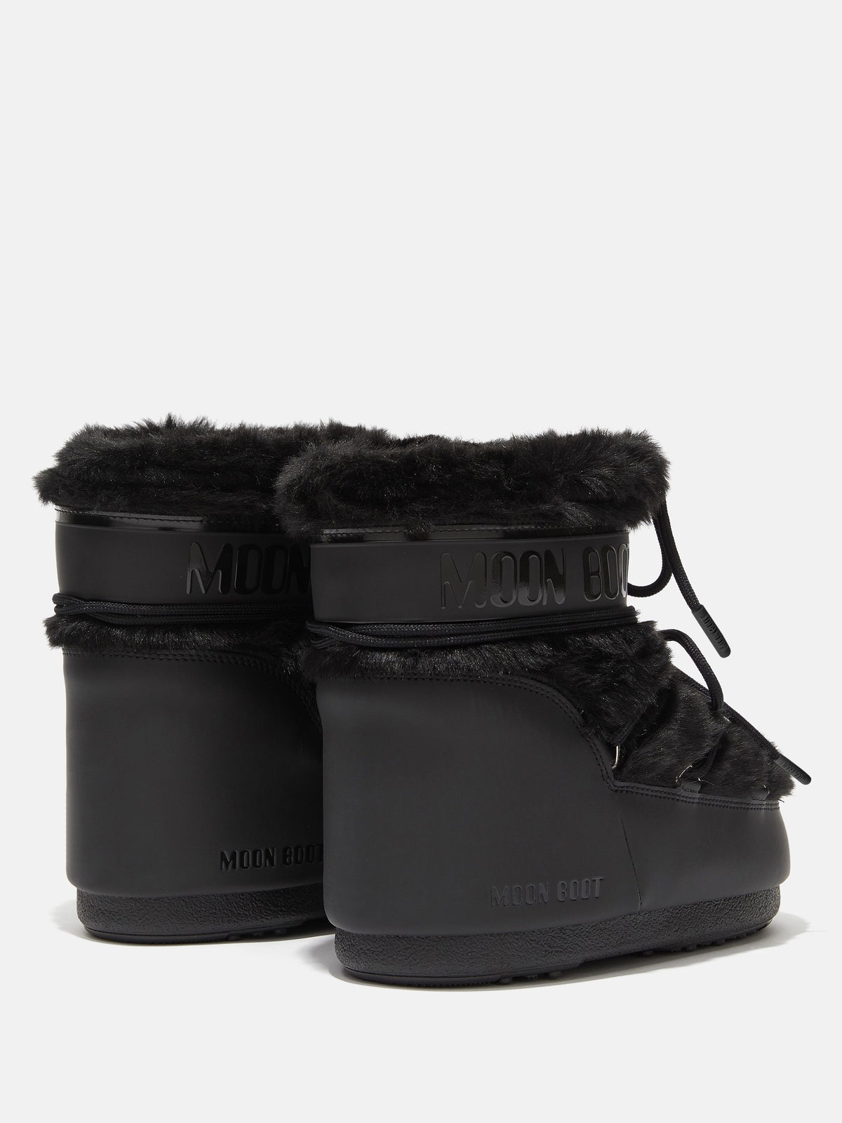 MOON BOOT Stivale Donna ICON LOW FAUX FUR-Black