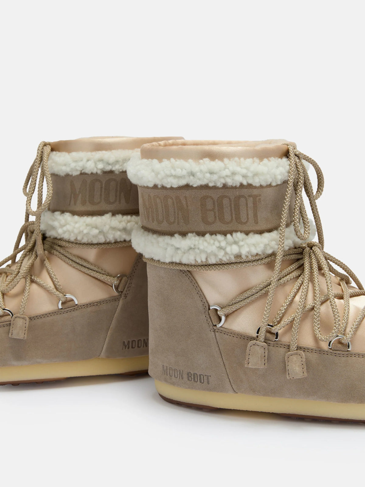 MOON BOOT Stivale Donna ICON LOW PEARLY PLUS-Pale Peach/Sand