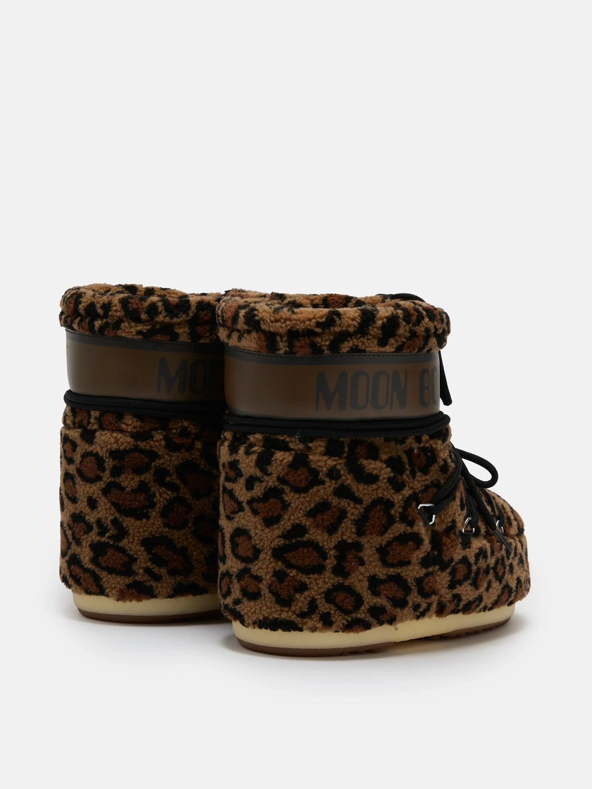 MOON BOOT Stivale Donna ICON LOW FLEECE LEO-Cognac/Cocoa