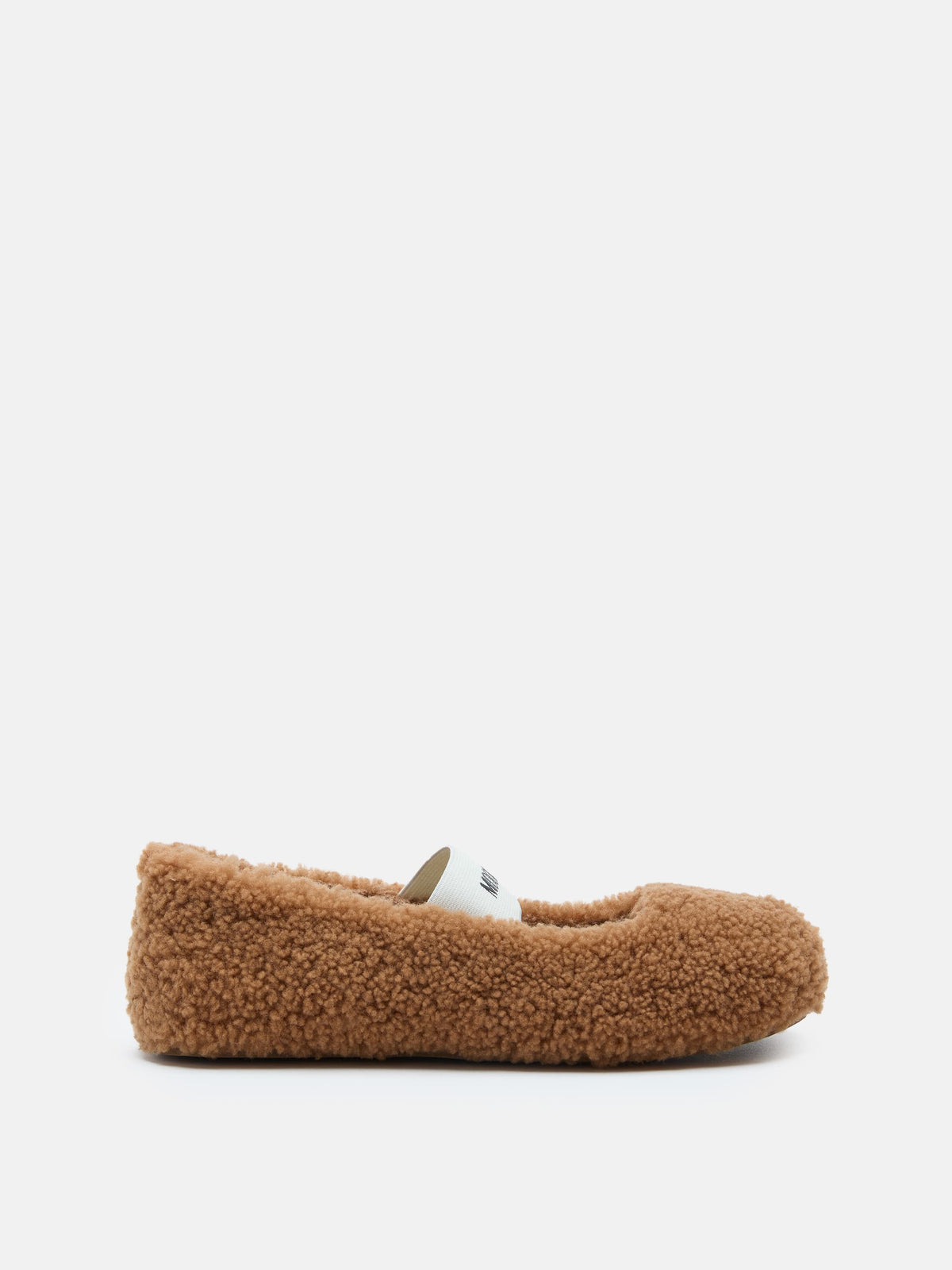 MOON BOOT Ballerina Donna SHEARLING-Cognac