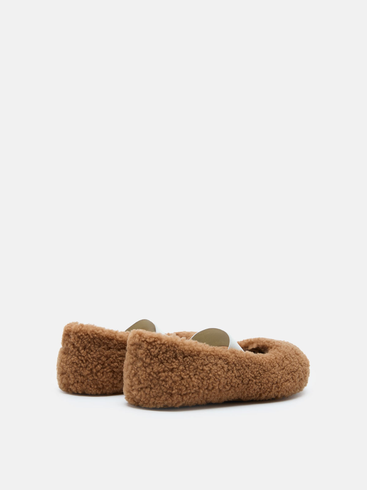 MOON BOOT Ballerina Donna SHEARLING-Cognac