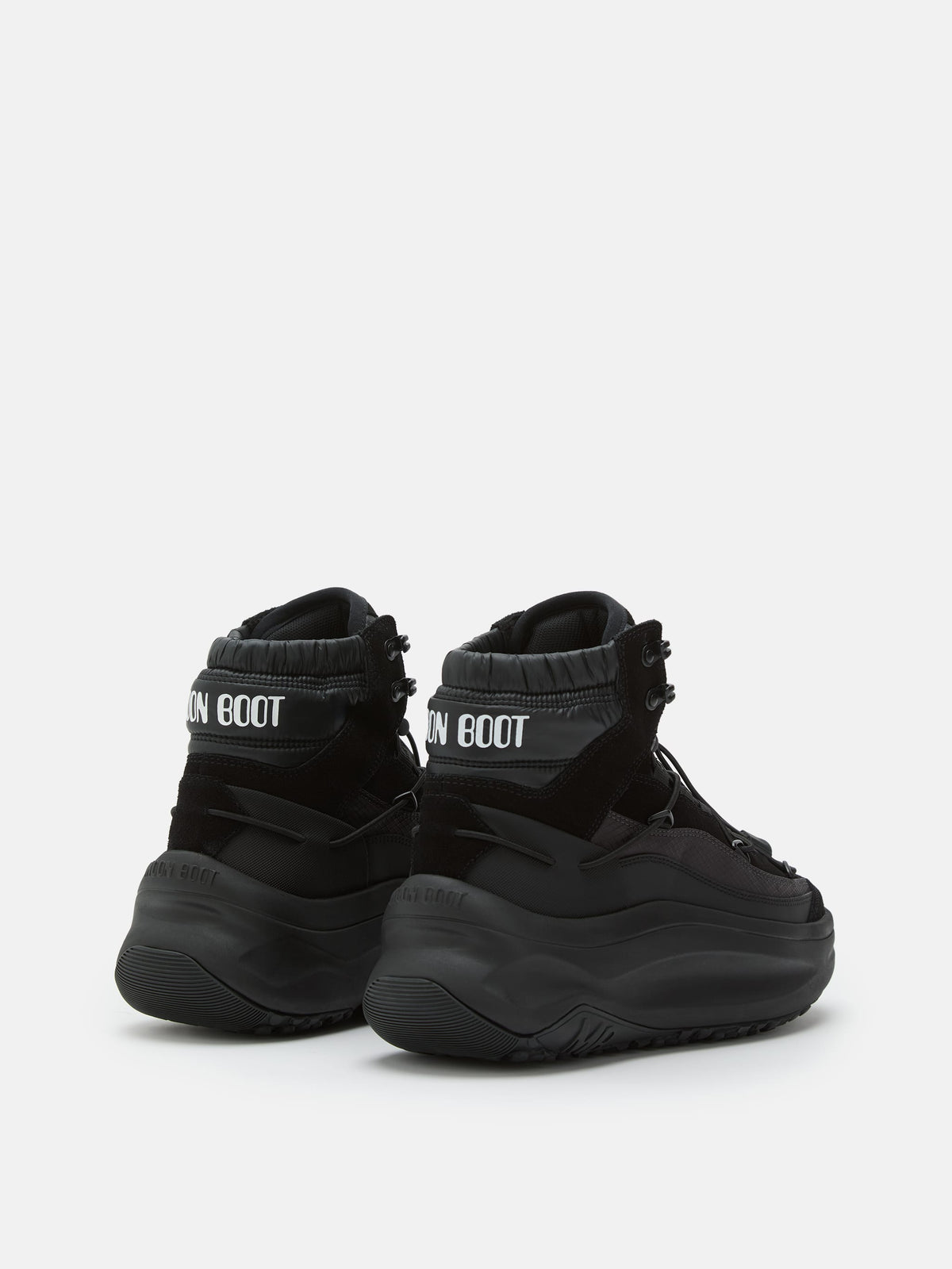MOON BOOT Sneaker Uomo MOON247 XLACE MID-Black