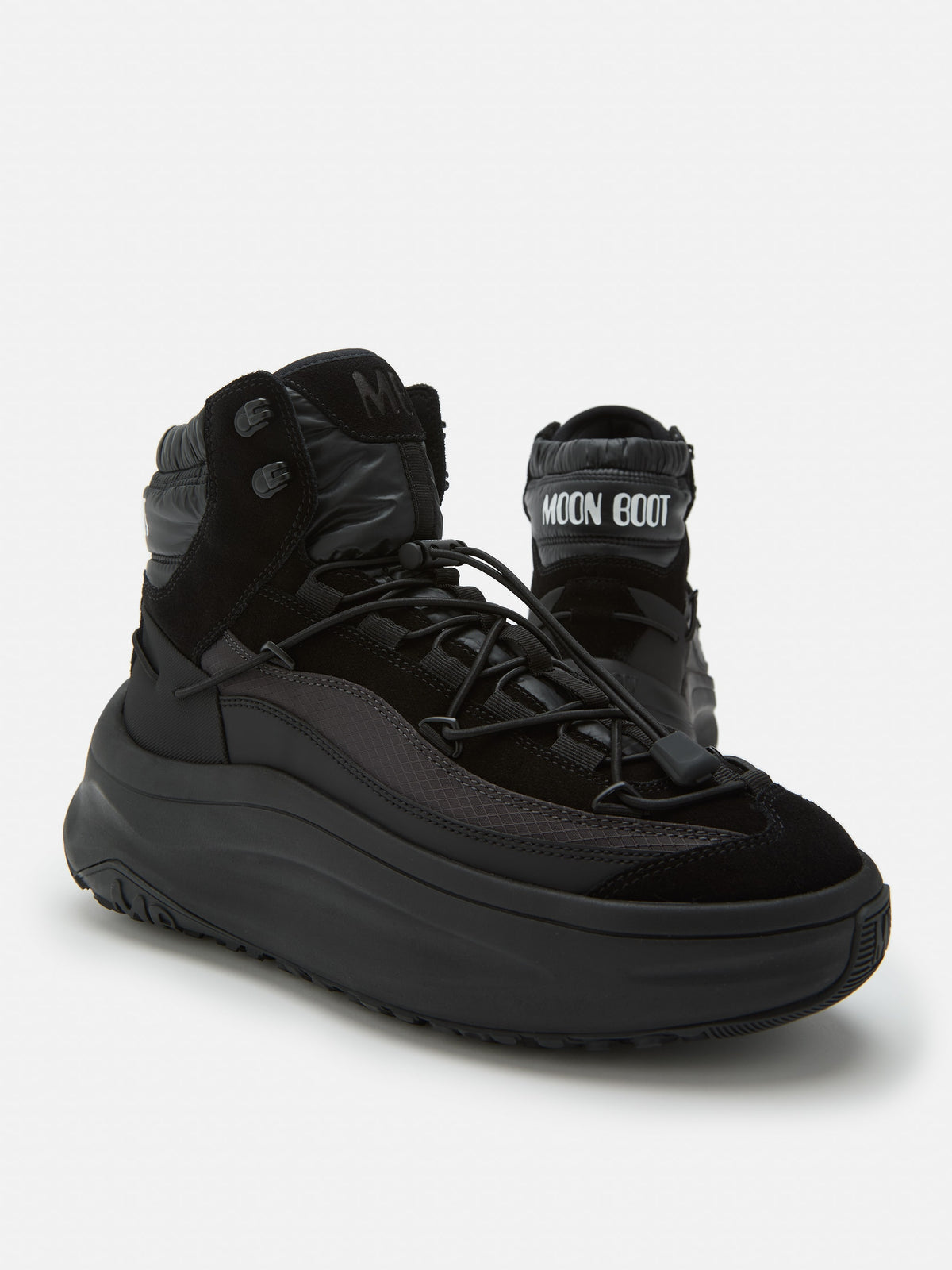 MOON BOOT Sneaker Uomo MOON247 XLACE MID-Black