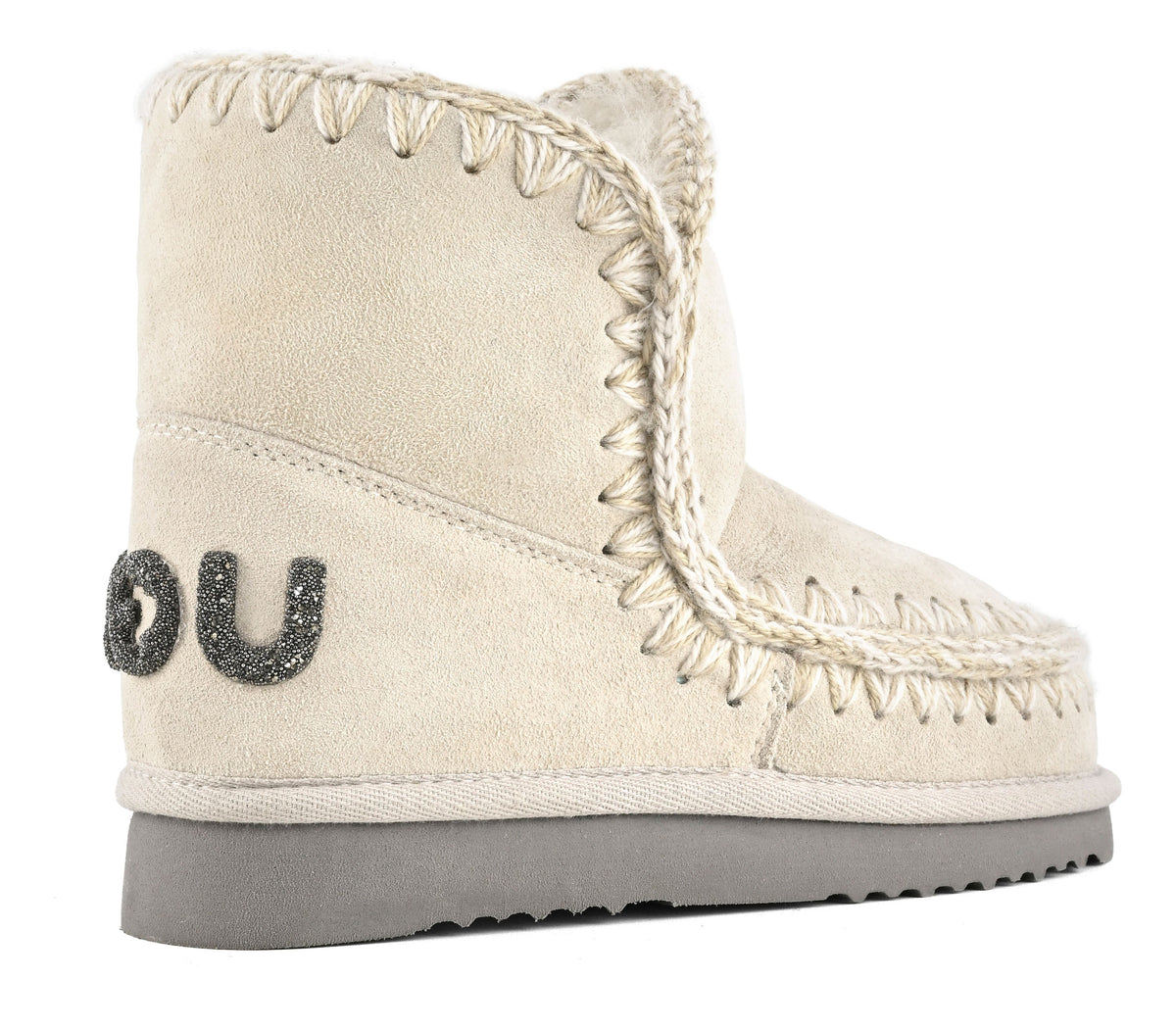 MOU Stivaletto Donna Eskimo 18 Glitter Logo-Chalk