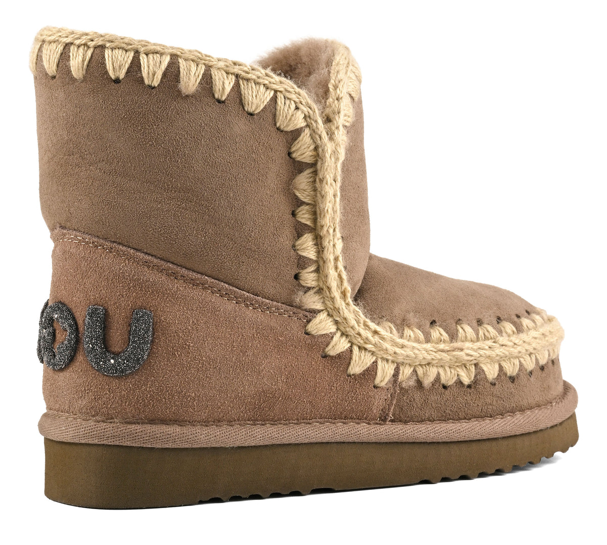 MOU Stivaletto Donna Eskimo 18 Glitter Logo-Elephant Grey