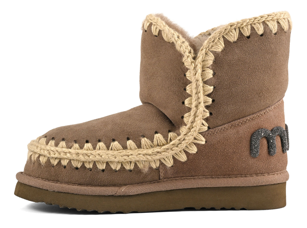 MOU Stivaletto Donna Eskimo 18 Glitter Logo-Elephant Grey