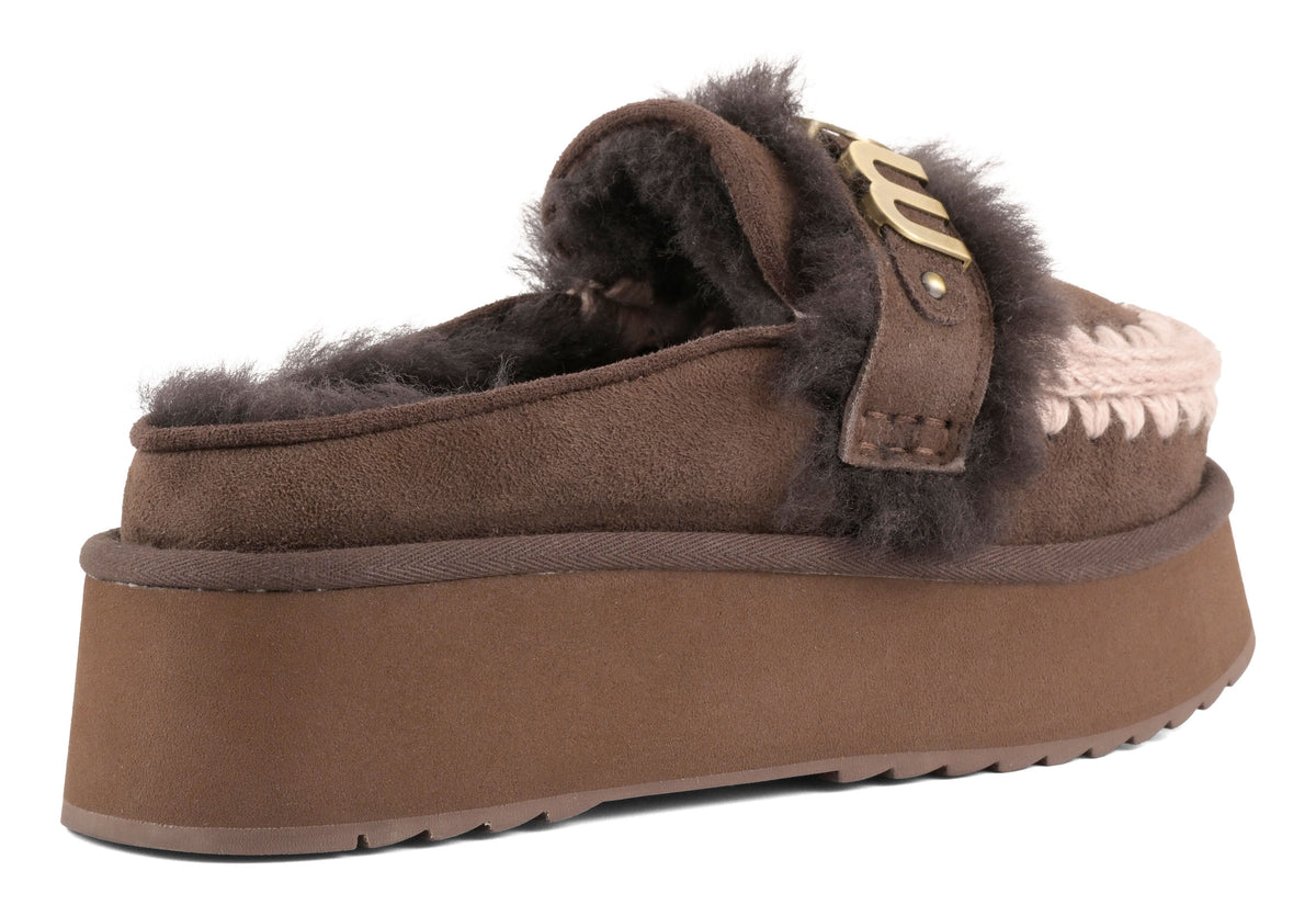 MOU Ciabatta Donna PLATFORM CLOG-Mocha