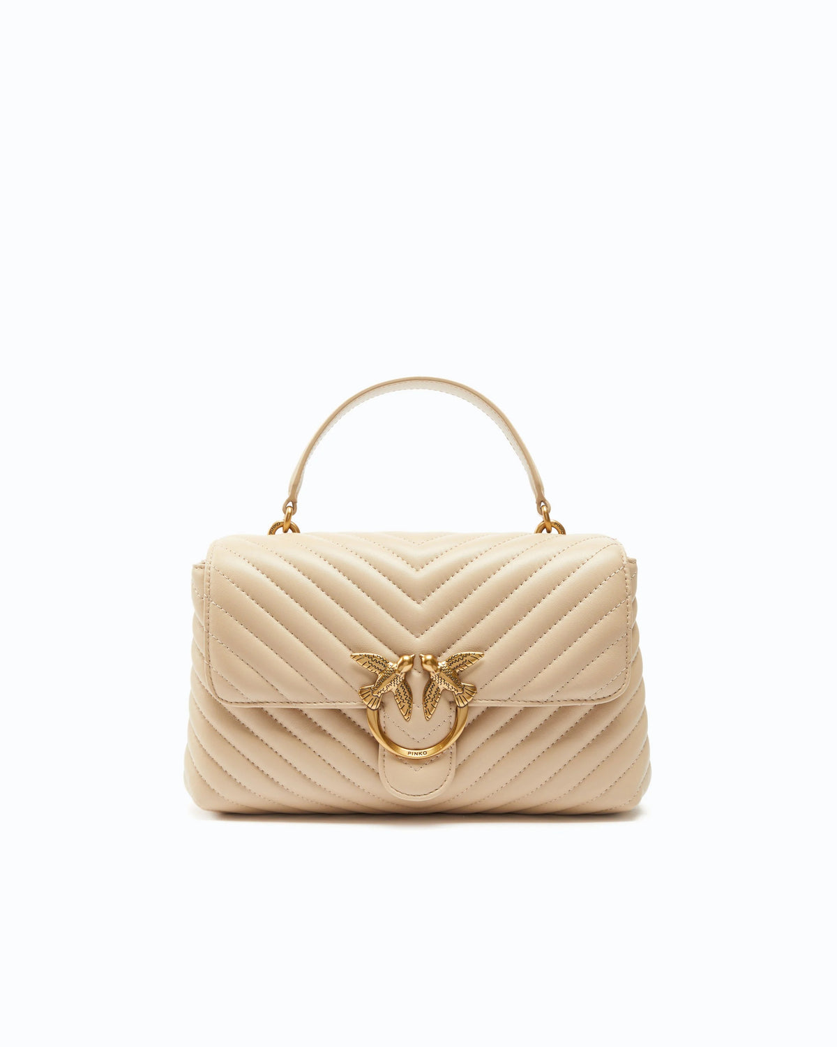 PINKO Borsa LOVE LADY PUFF CLASSIC-Beige/Gold