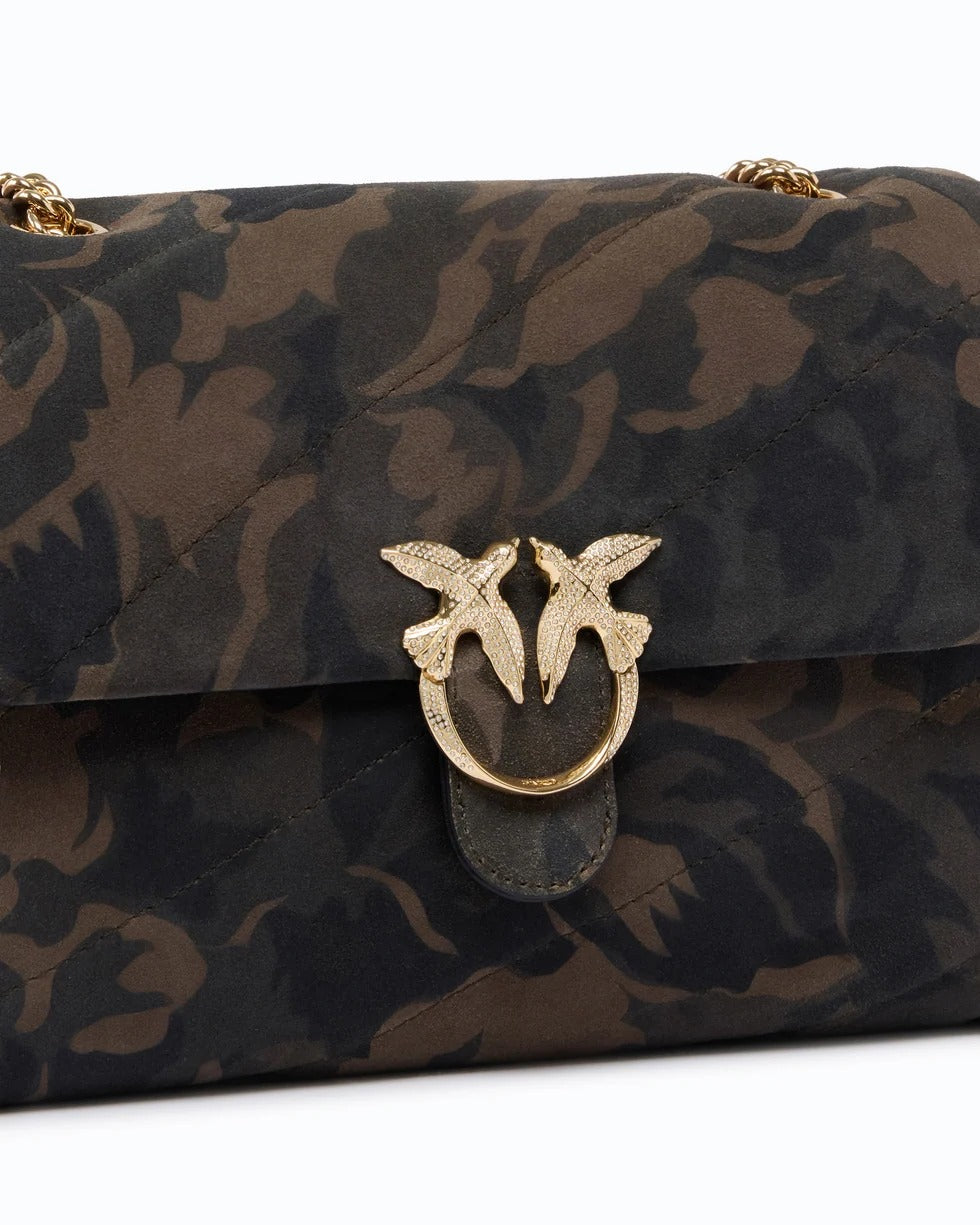 PINKO Borsa LOVE PUFF CLASSIC-Verde MIlitare